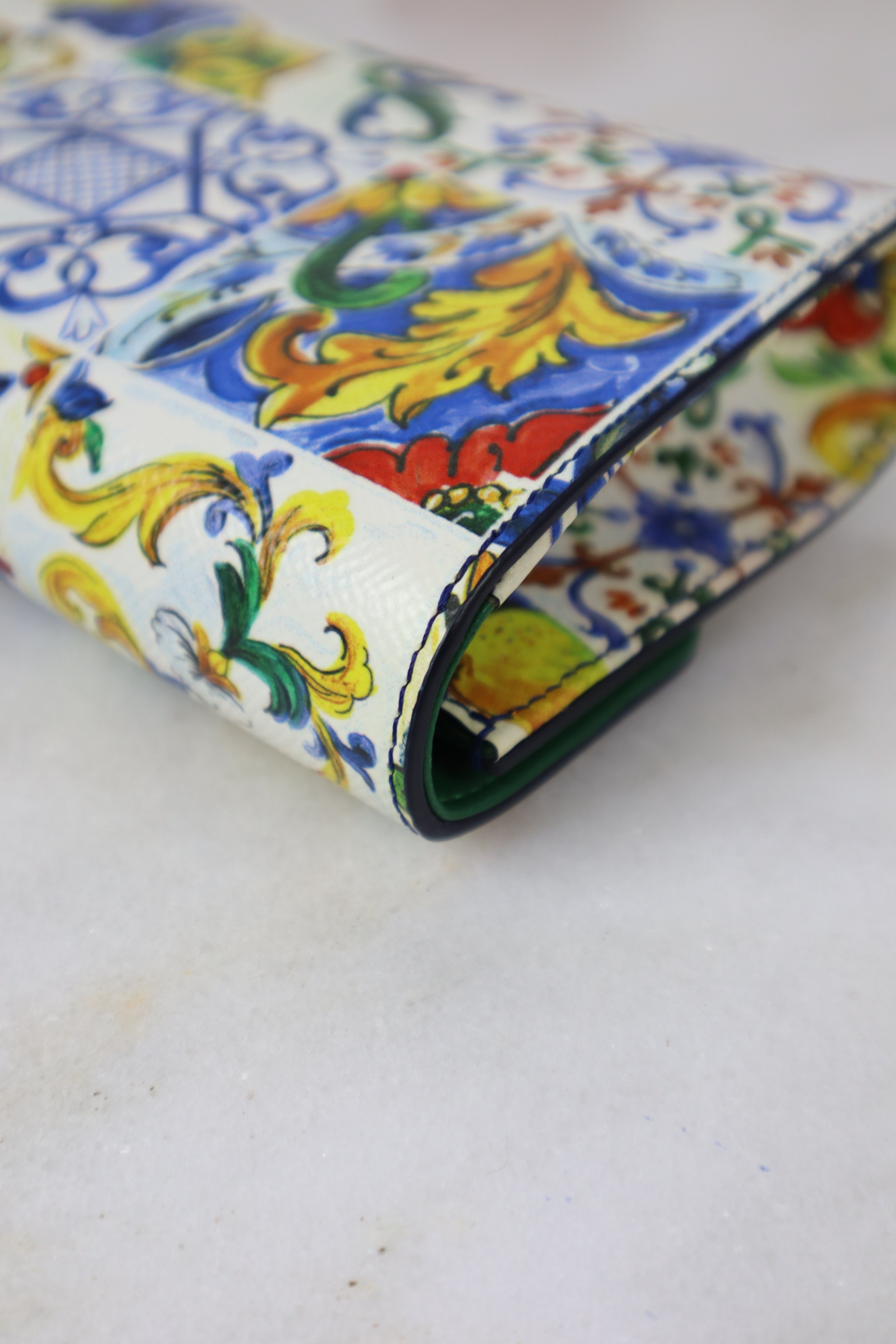 Dolce & Gabbana Multicolor Dauphine Majolica Clutch Crossbody Bag