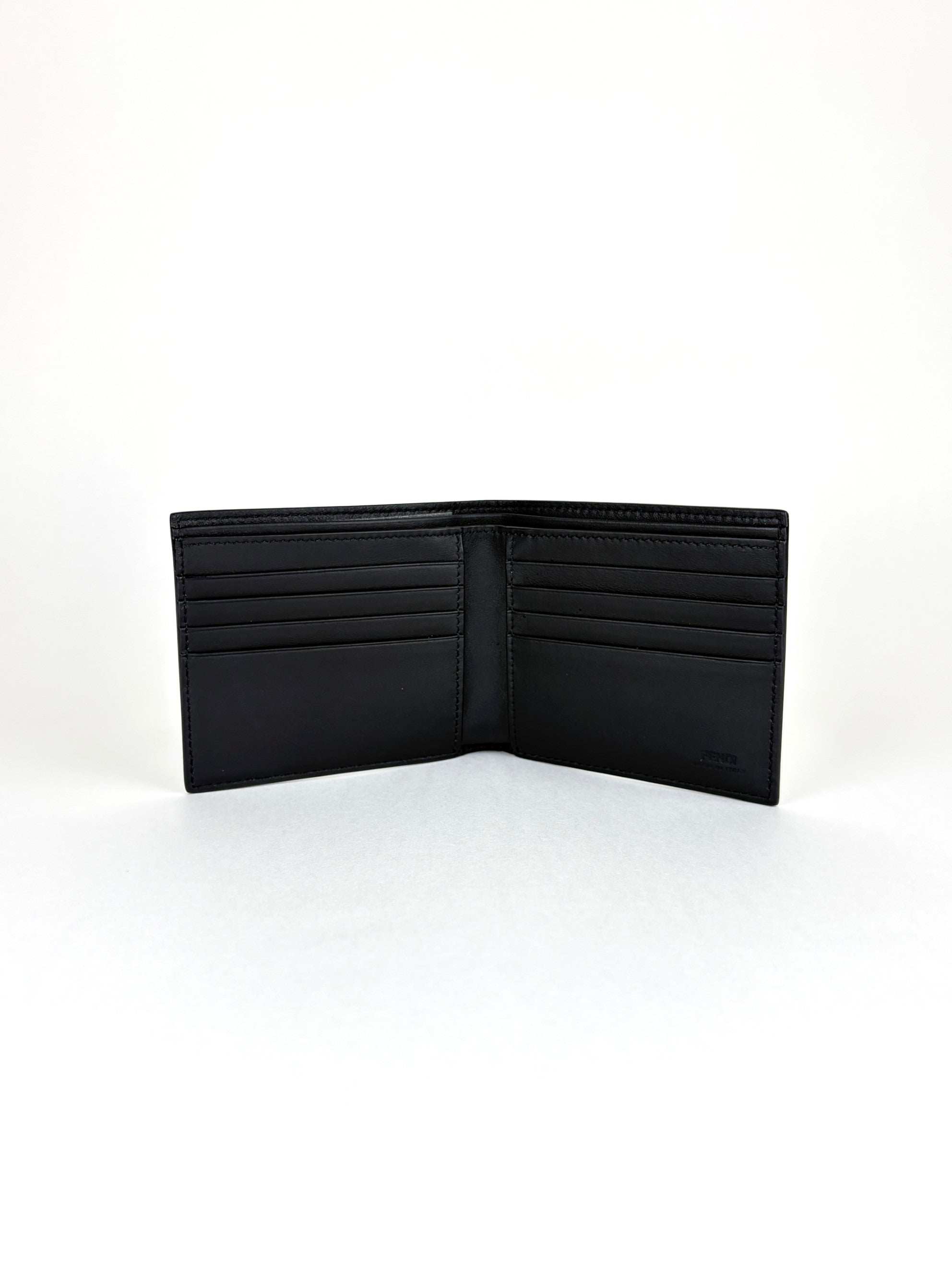 Fendi x Sarah Coleman black/brown ff vertigo bifold wallet
