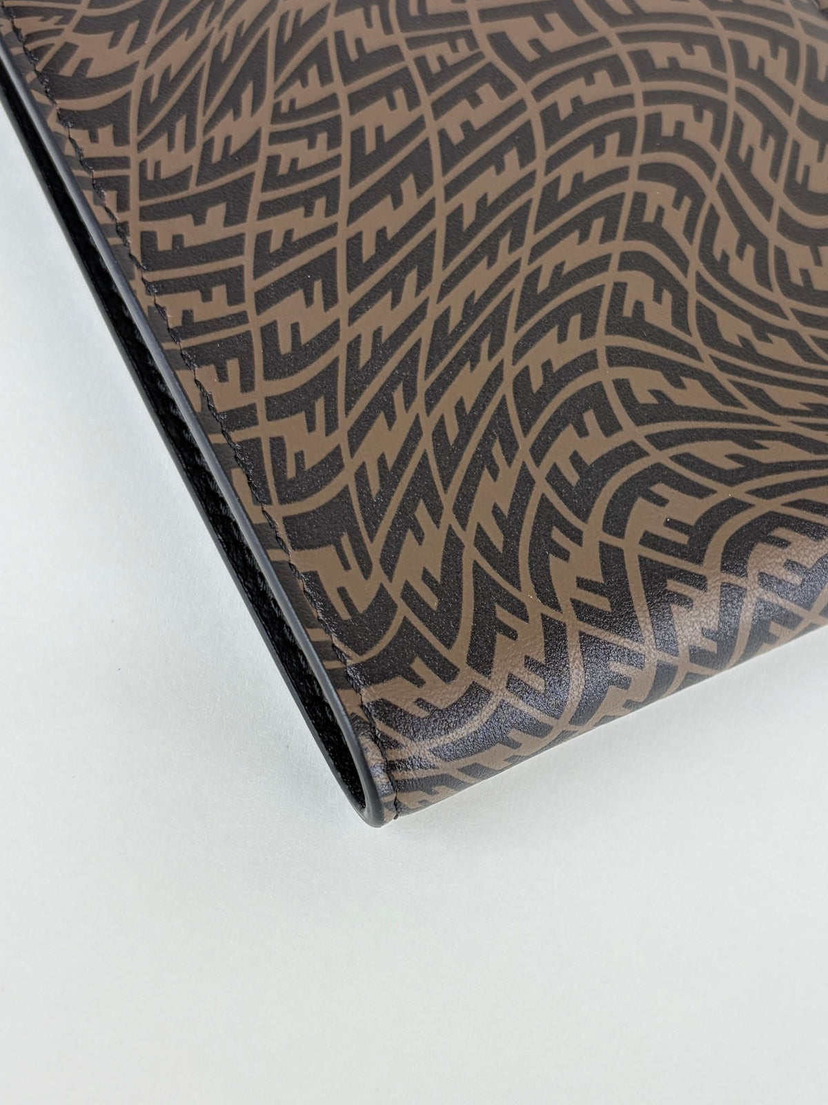 Fendi x Sarah Coleman black/brown ff vertigo bifold wallet