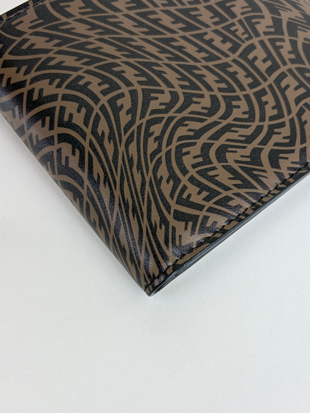 Fendi x Sarah Coleman black/brown ff vertigo bifold wallet