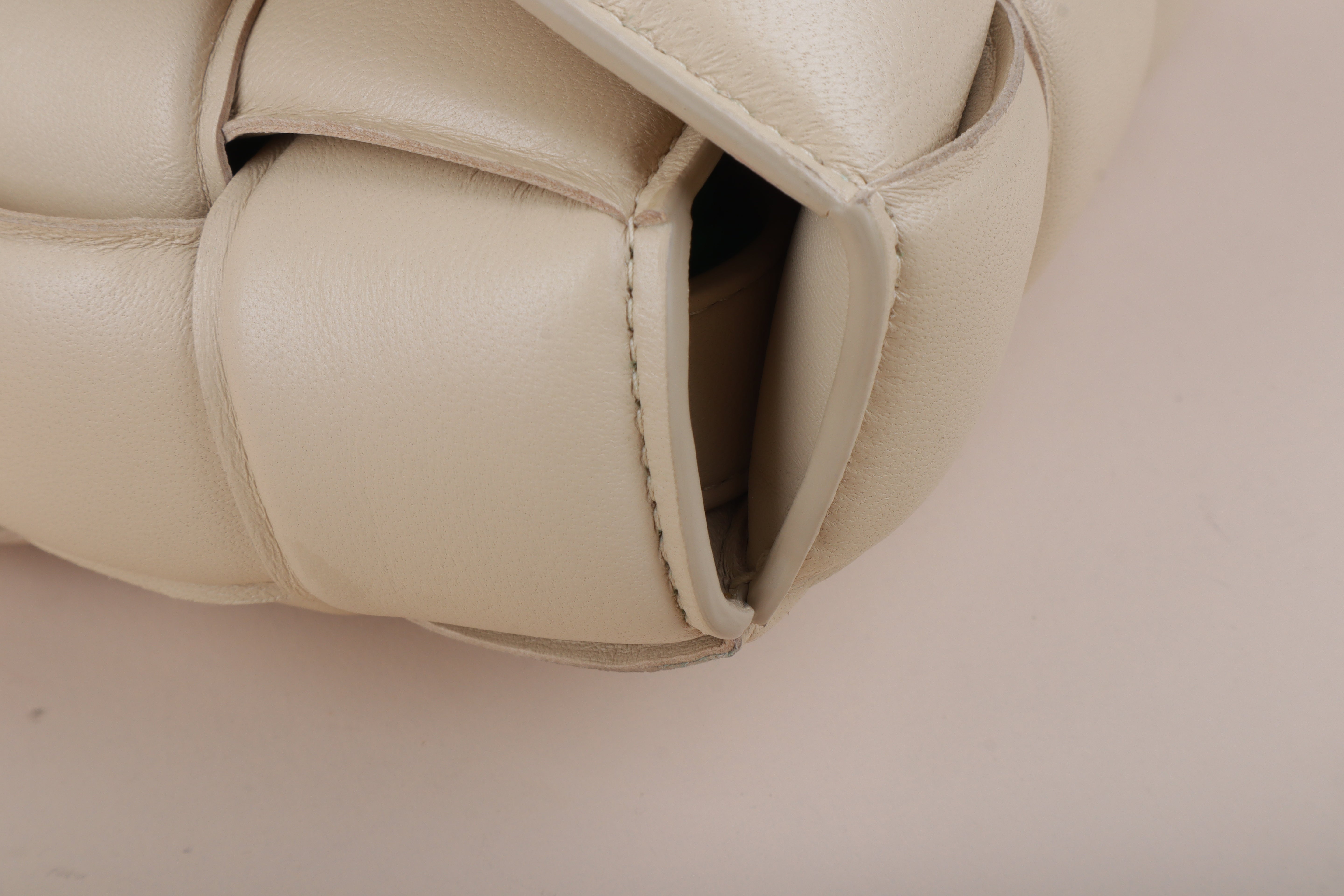 Bottega Veneta beige Padded Cassette Crossbody Bag