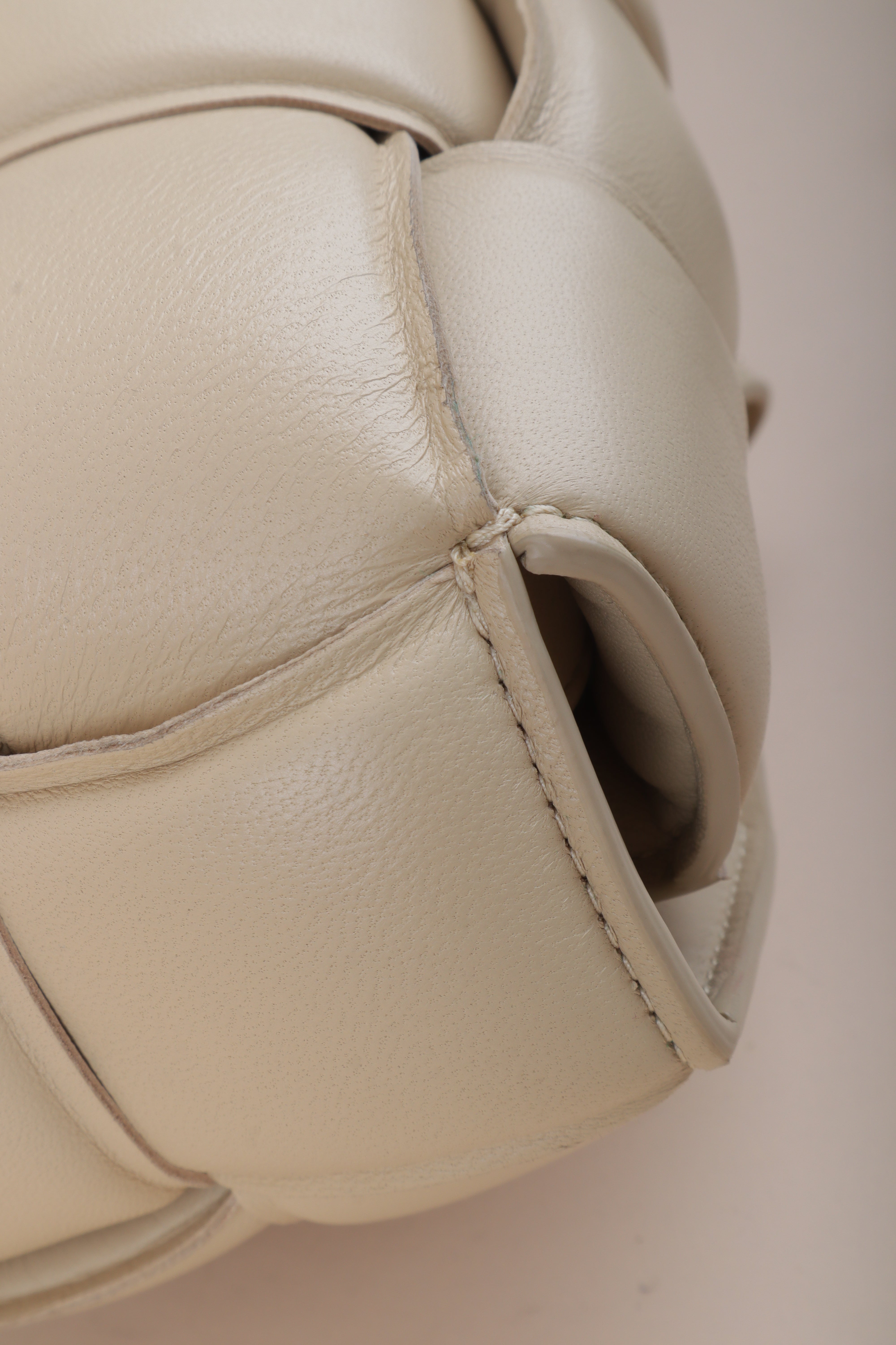 Bottega Veneta beige Padded Cassette Crossbody Bag