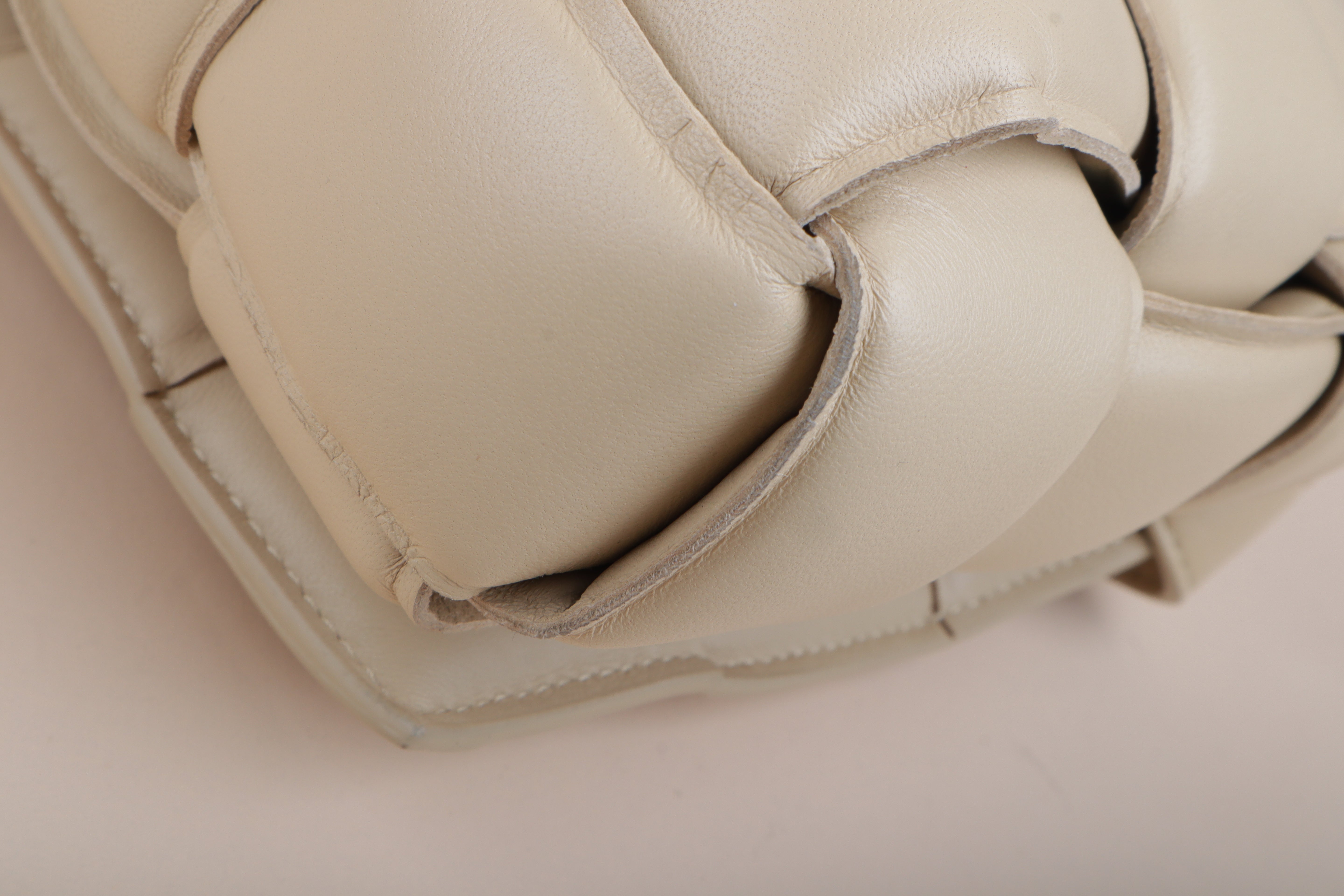 Bottega Veneta beige Padded Cassette Crossbody Bag