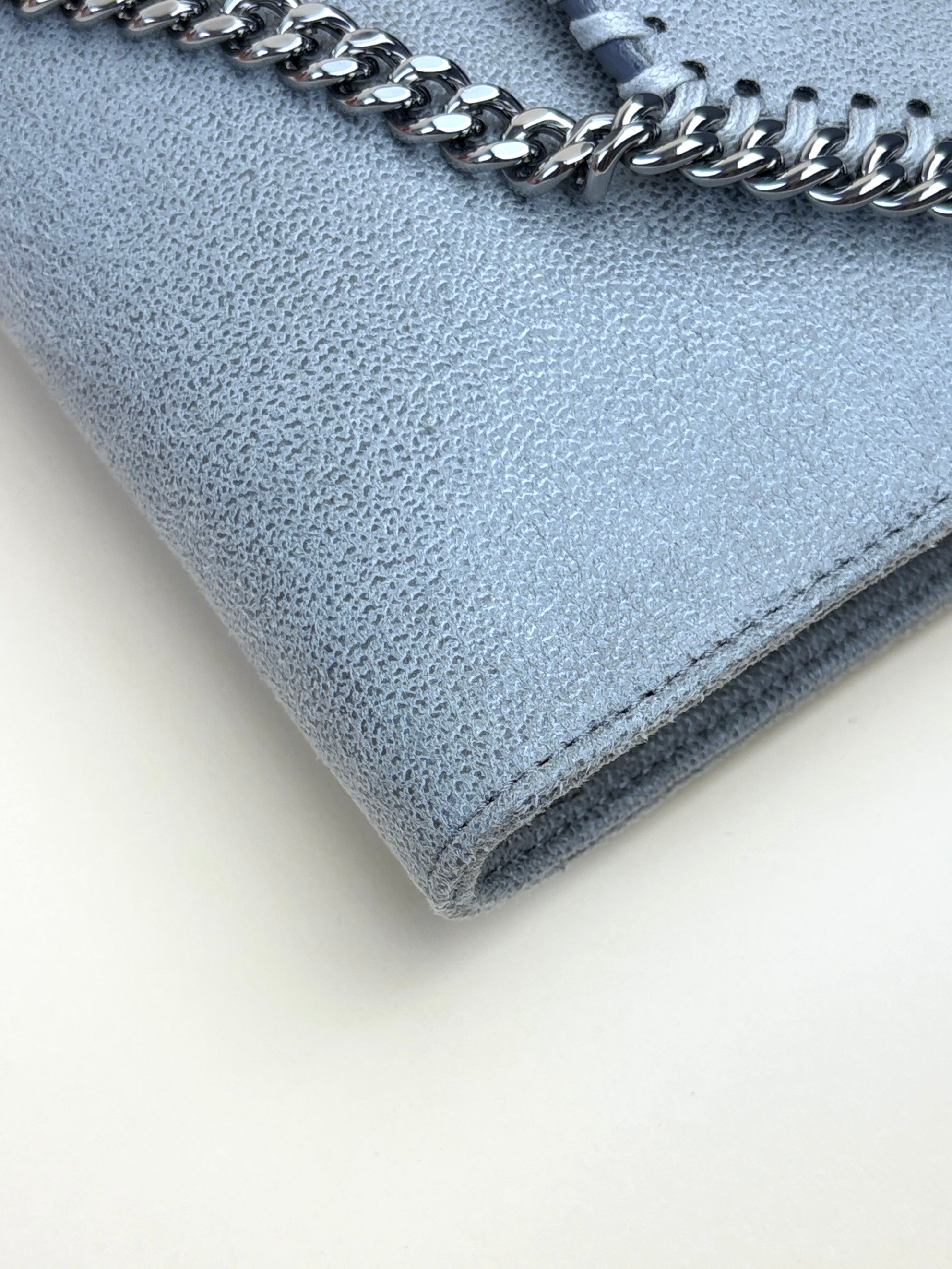 Stella McCartney grey Falabella Wallet on chain