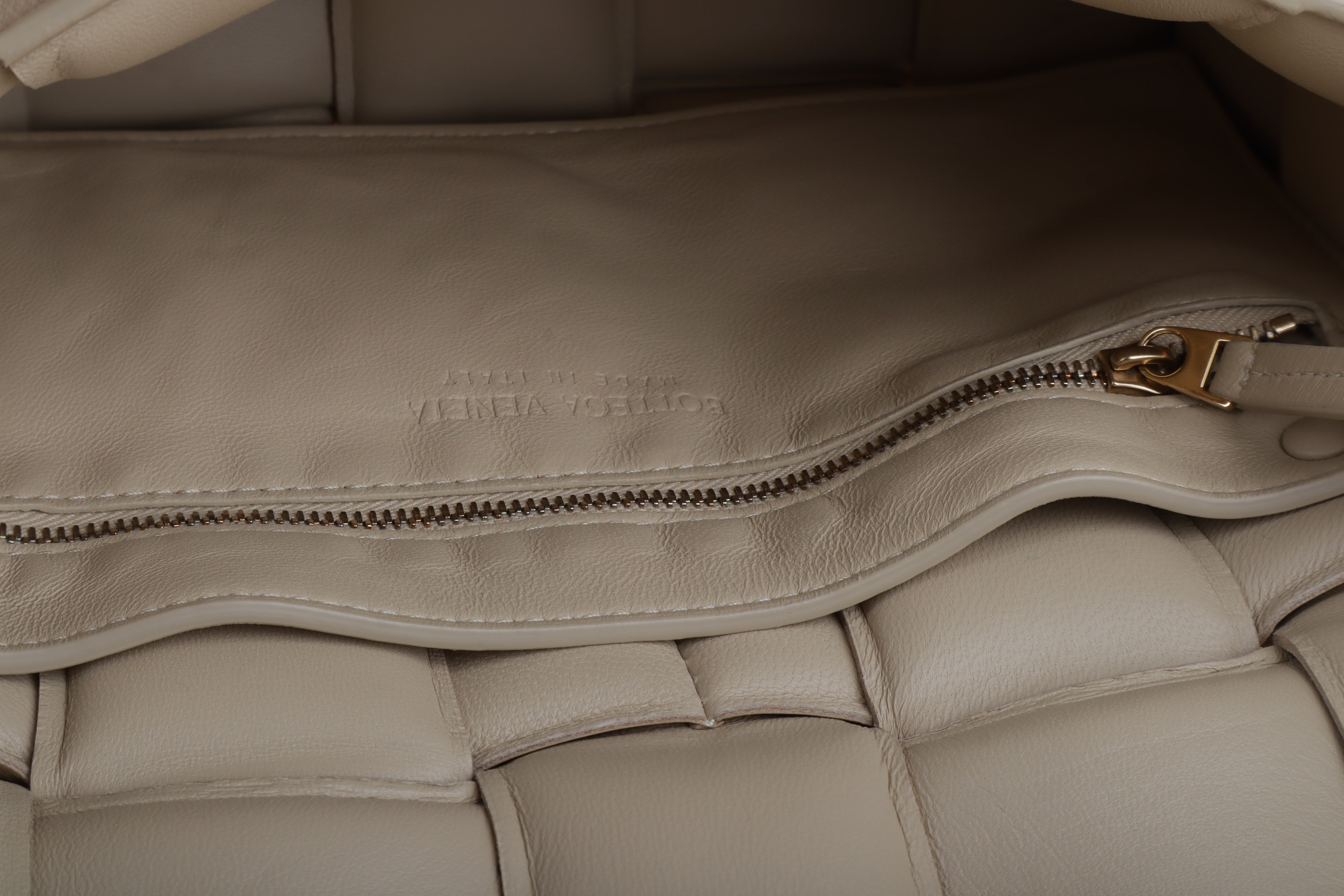 Bottega Veneta beige Padded Cassette Crossbody Bag