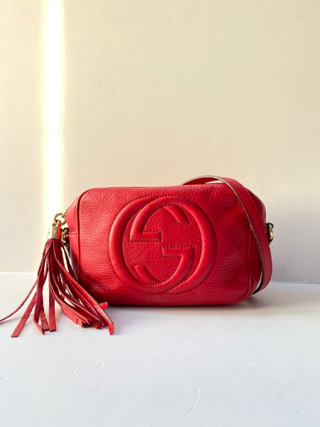 Gucci Red Soho Crossbody Bag-handbag-Gucci-The Closet Egypt
