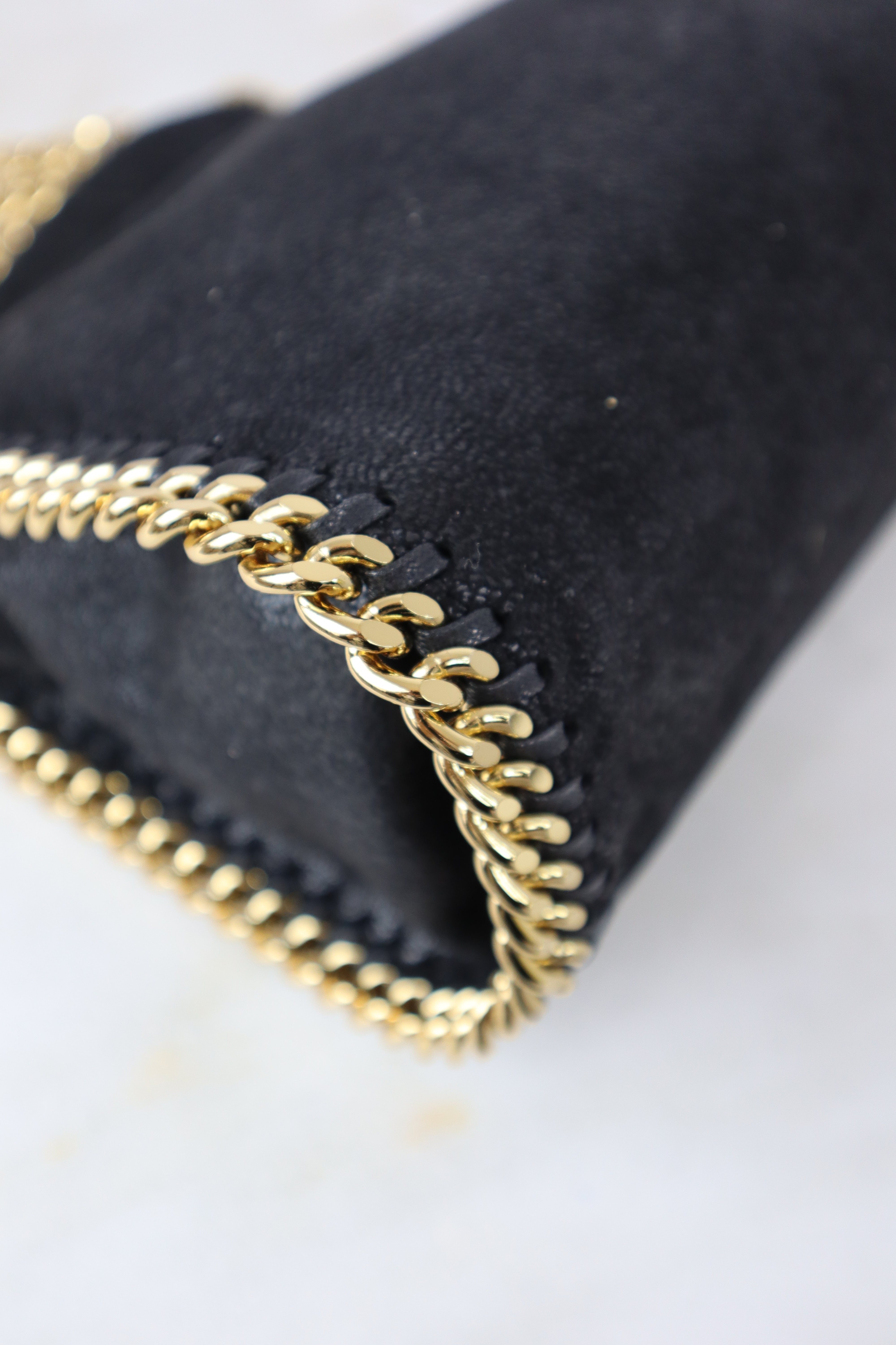 Stella Mccartney Black New Mini Falabella Tote Bag-handbag-Stella Mccartney-The Closet Egypt