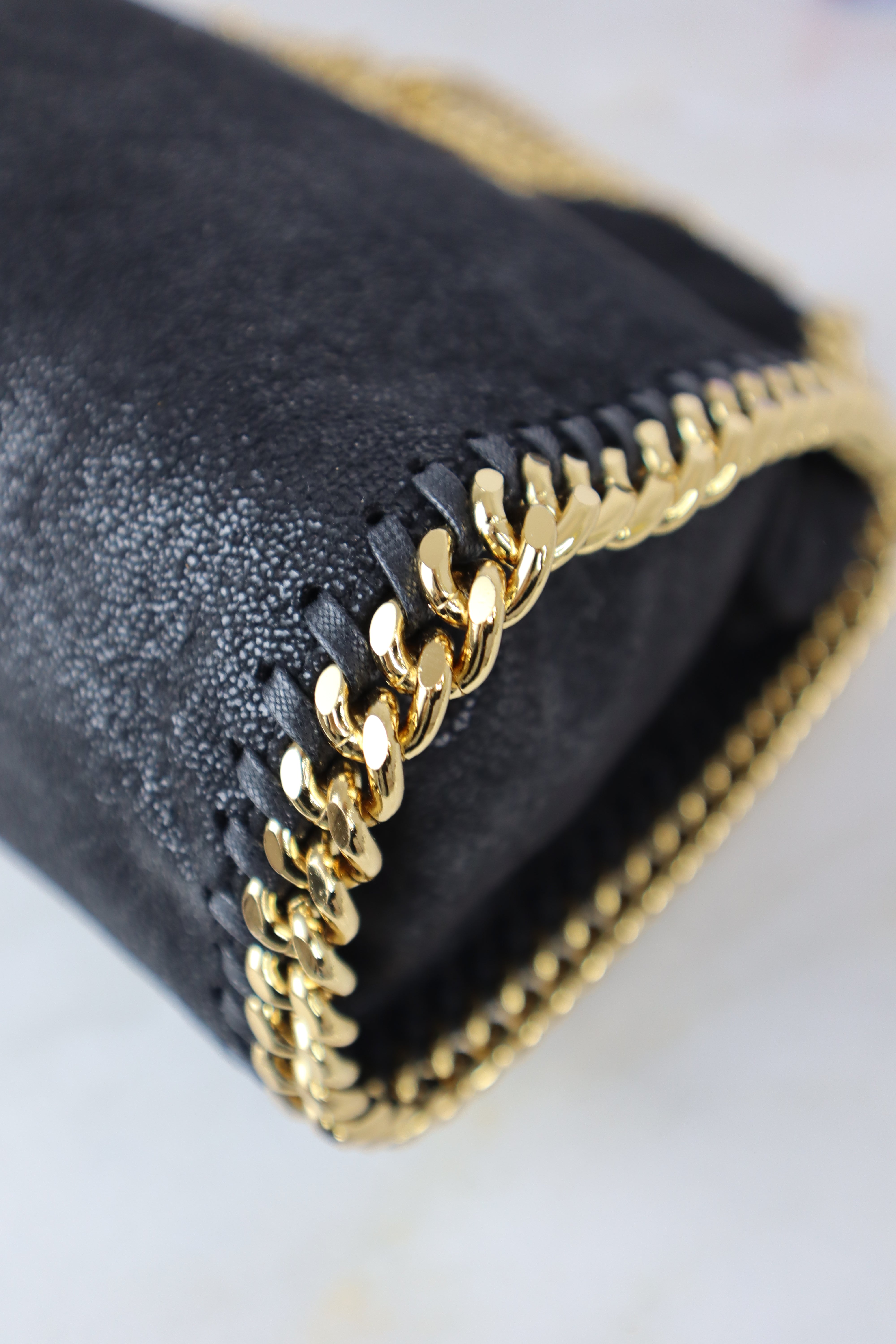 Stella Mccartney Black New Mini Falabella Tote Bag-handbag-Stella Mccartney-The Closet Egypt