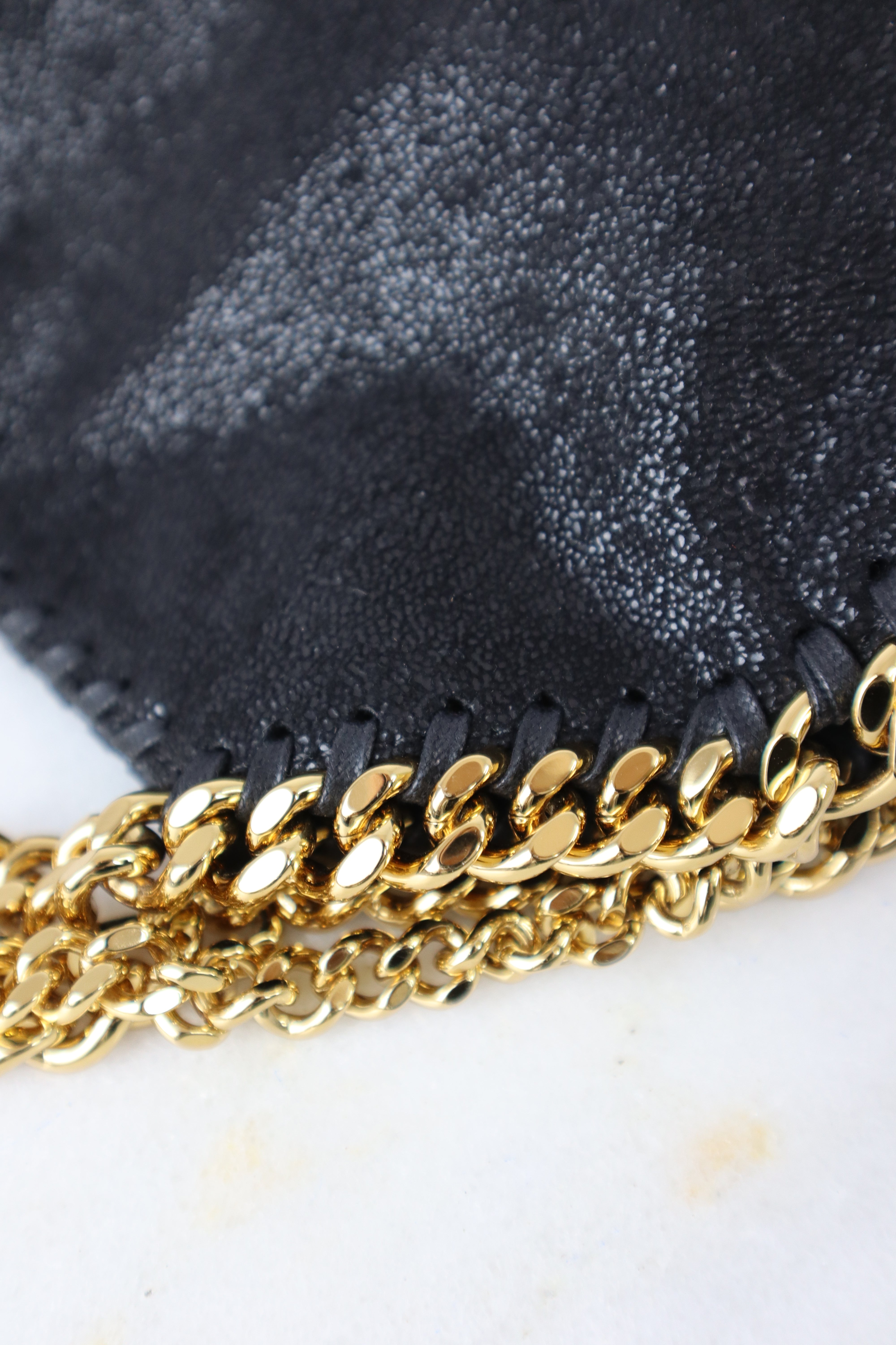 Stella Mccartney Black New Mini Falabella Tote Bag-handbag-Stella Mccartney-The Closet Egypt