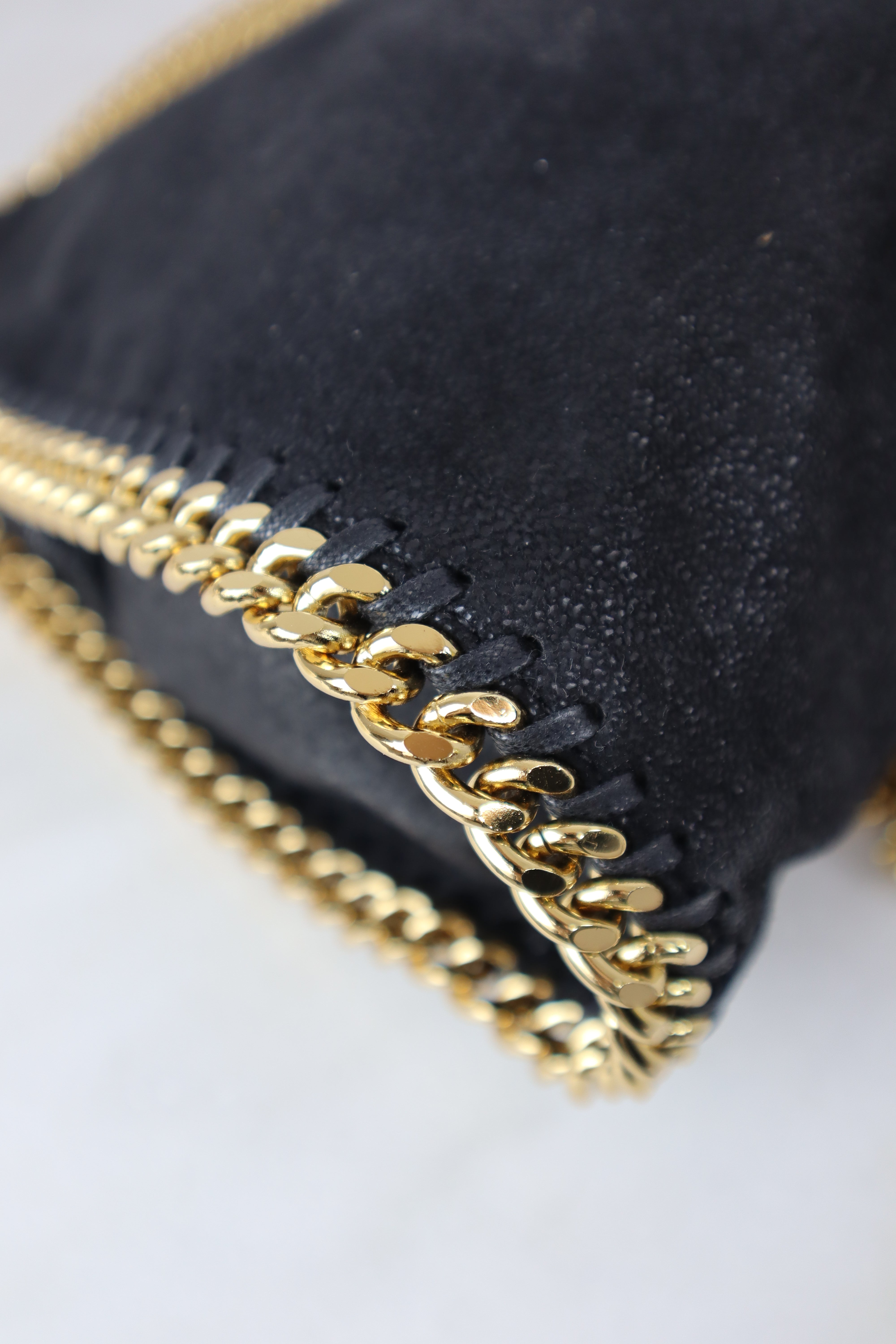 Stella Mccartney Black New Mini Falabella Tote Bag-handbag-Stella Mccartney-The Closet Egypt