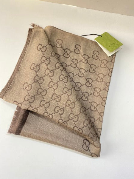 Gucci Brown GG Scarf-Scarf-Gucci-The Closet Egypt