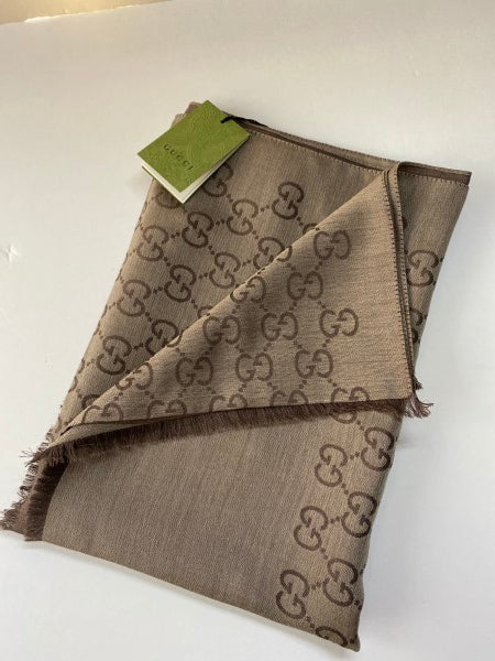 Gucci Brown GG Scarf-Scarf-Gucci-The Closet Egypt