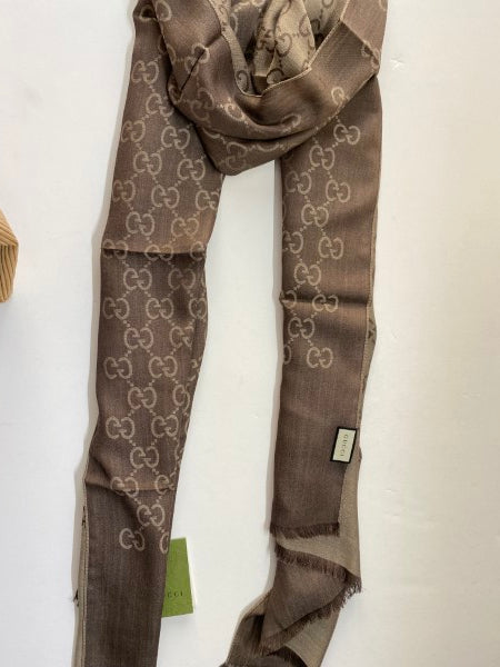 Gucci Brown GG Scarf-Scarf-Gucci-The Closet Egypt