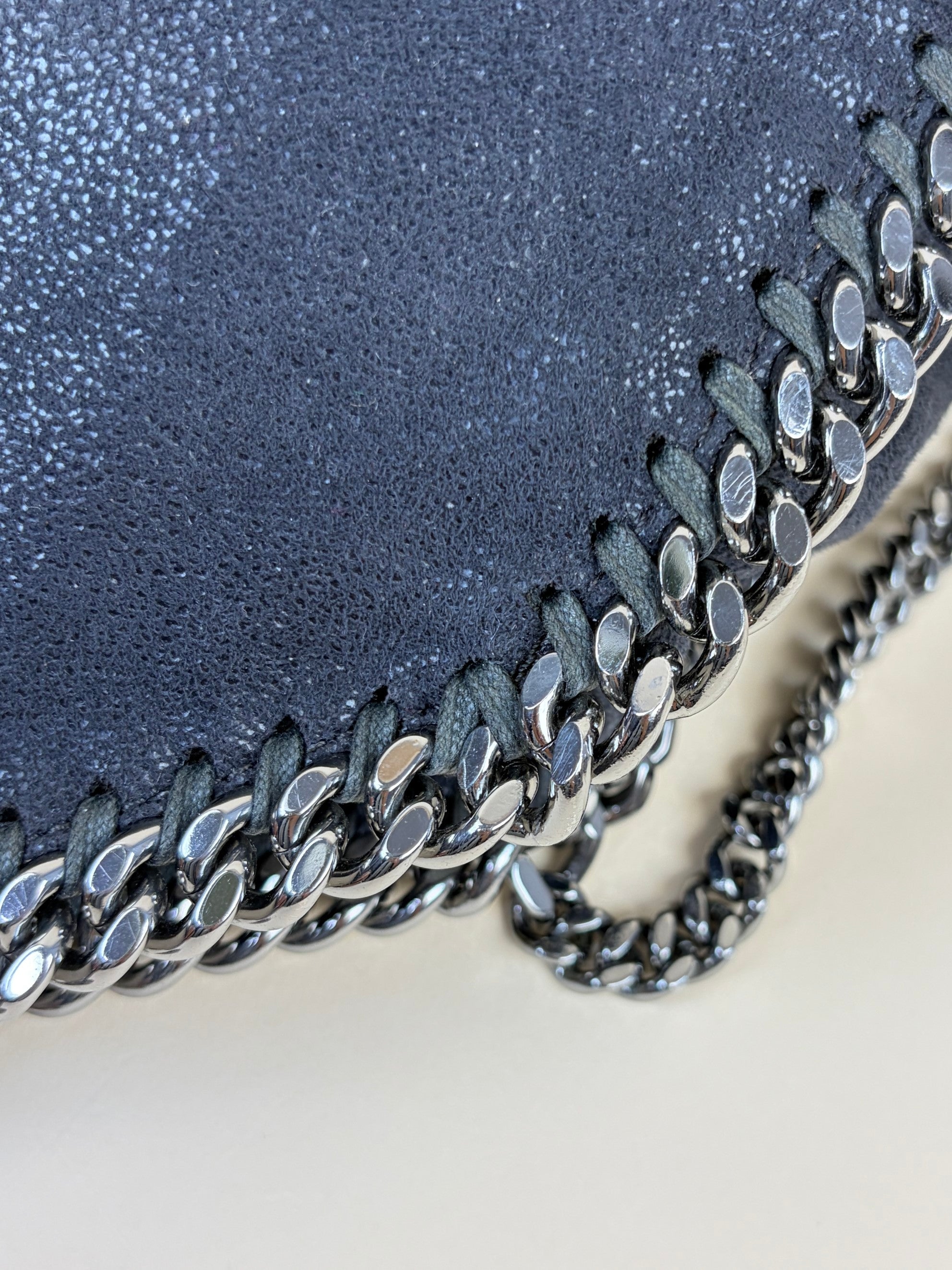 Stella Mccartney Grey Mini Falabella Crossbody Bag