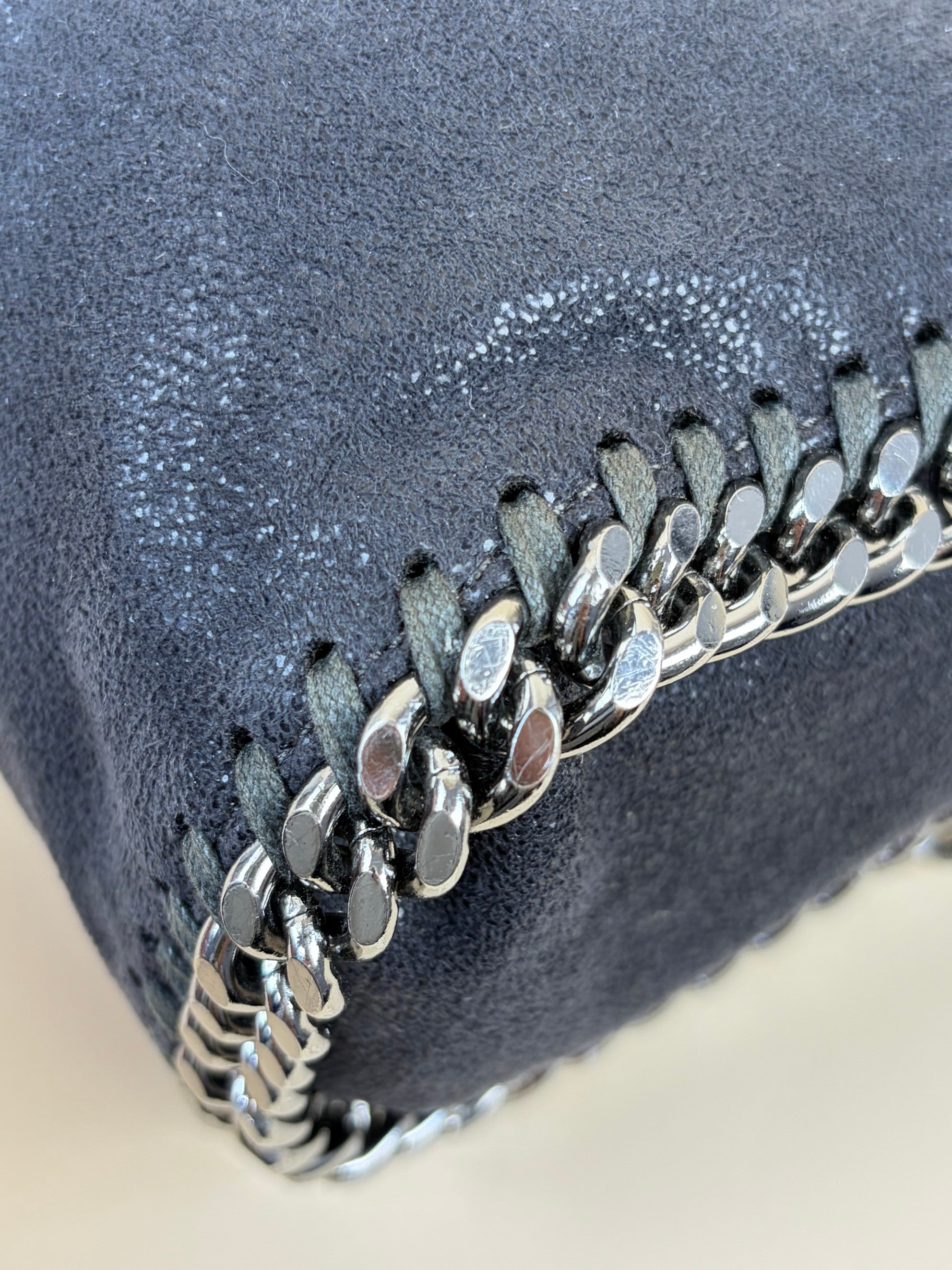 Stella Mccartney Grey Mini Falabella Crossbody Bag