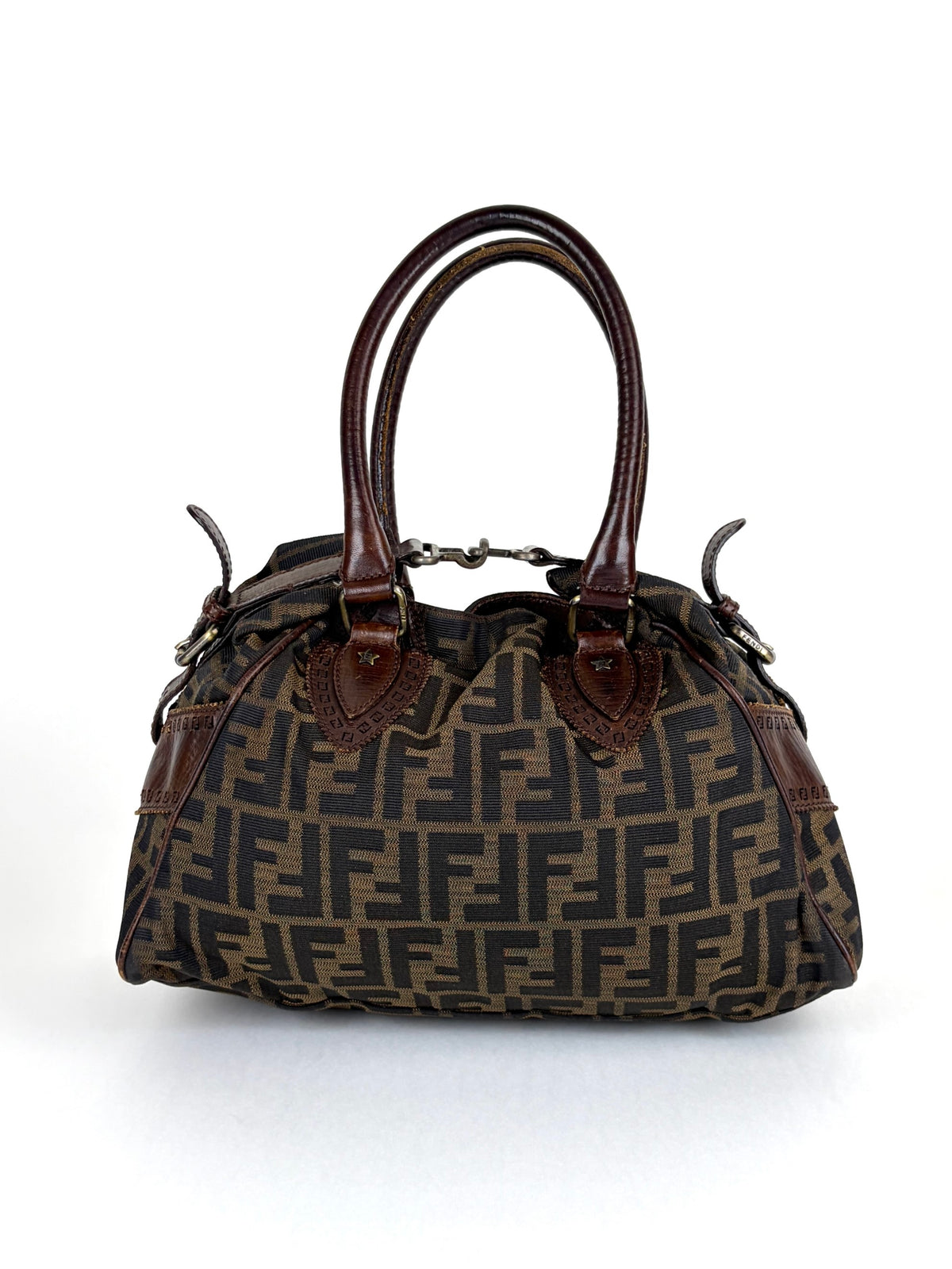 Fendi brown ff vintage Zucca de jour tote