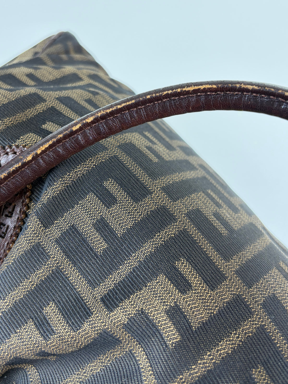Fendi brown ff vintage Zucca de jour tote