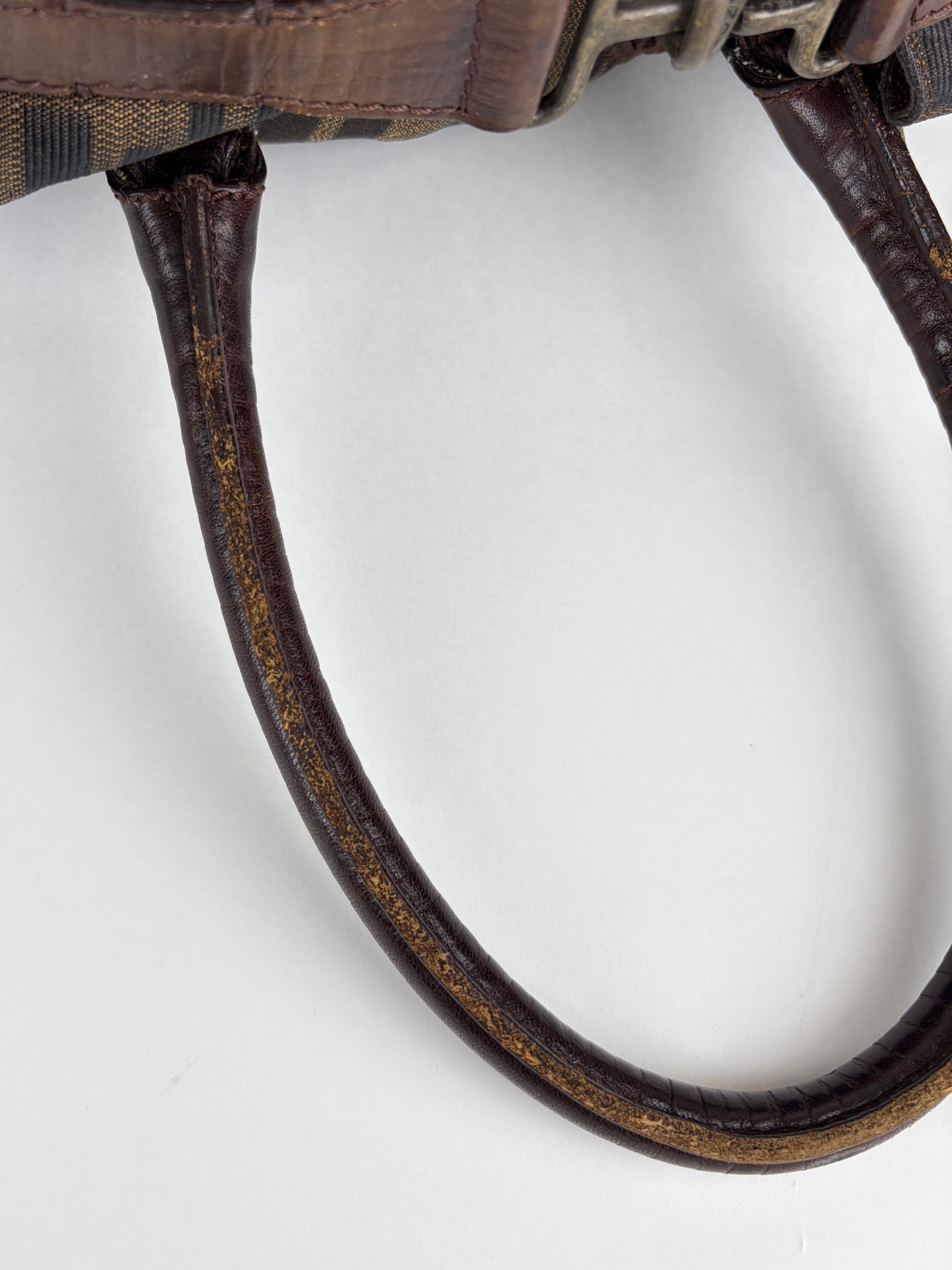Fendi brown ff vintage Zucca de jour tote