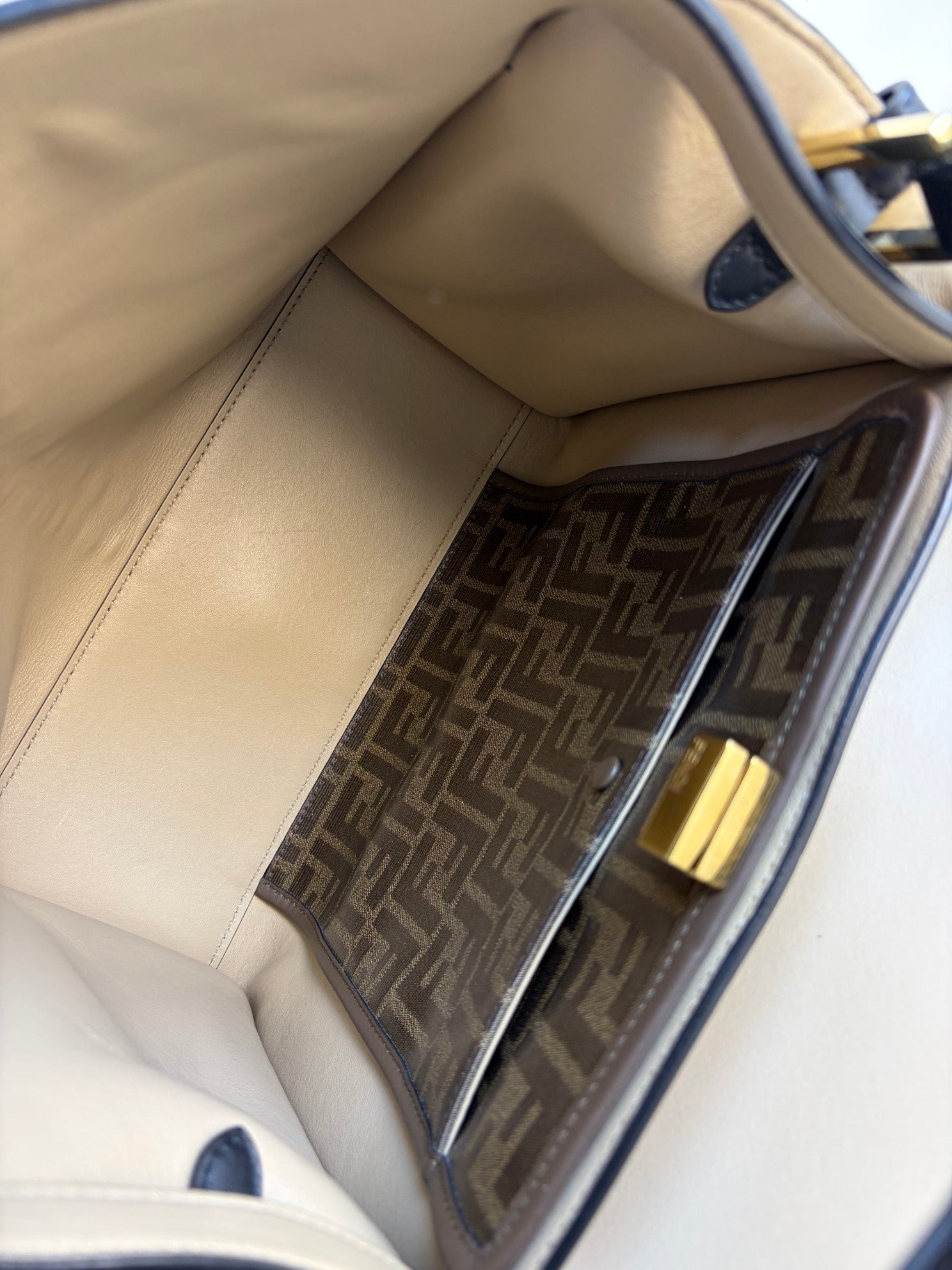 Fendi black Peekaboo X-Lite Medium Bag