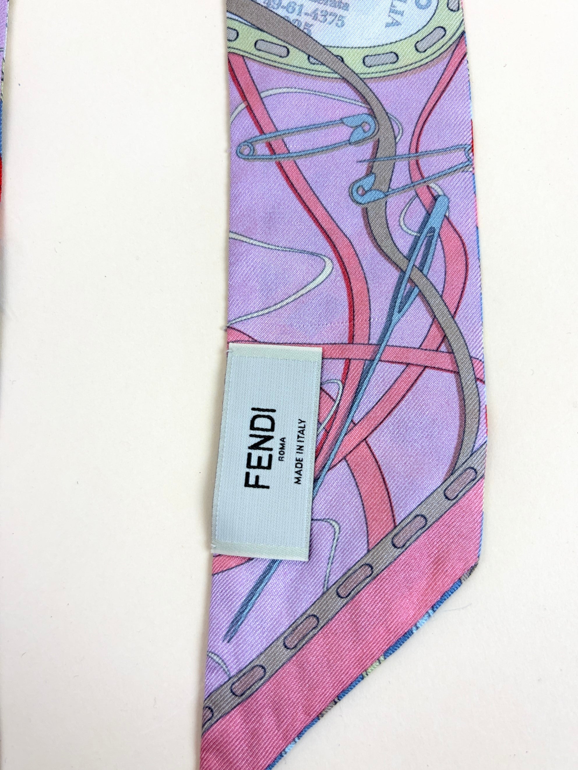 Fendi Multicolor Silk Twilly