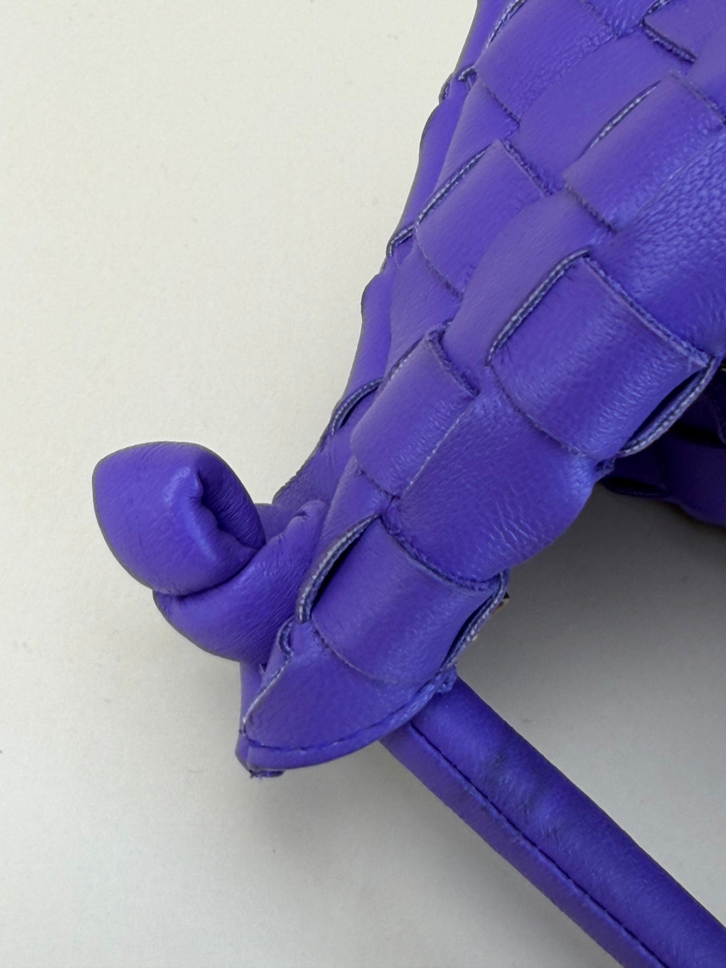 Bottega Veneta purple nappa intrecciato meduim tuuru pouch