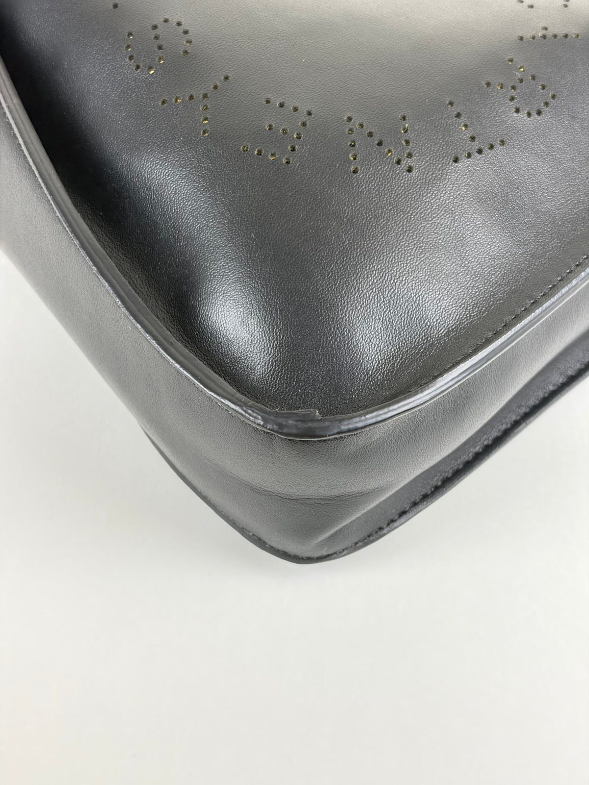 Stella Mccartney black Logo Square Crossbody Tiny Bag
