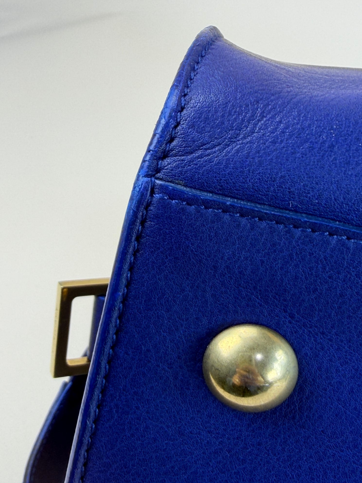 YSL blue Y Cabas meduim Tote Bag