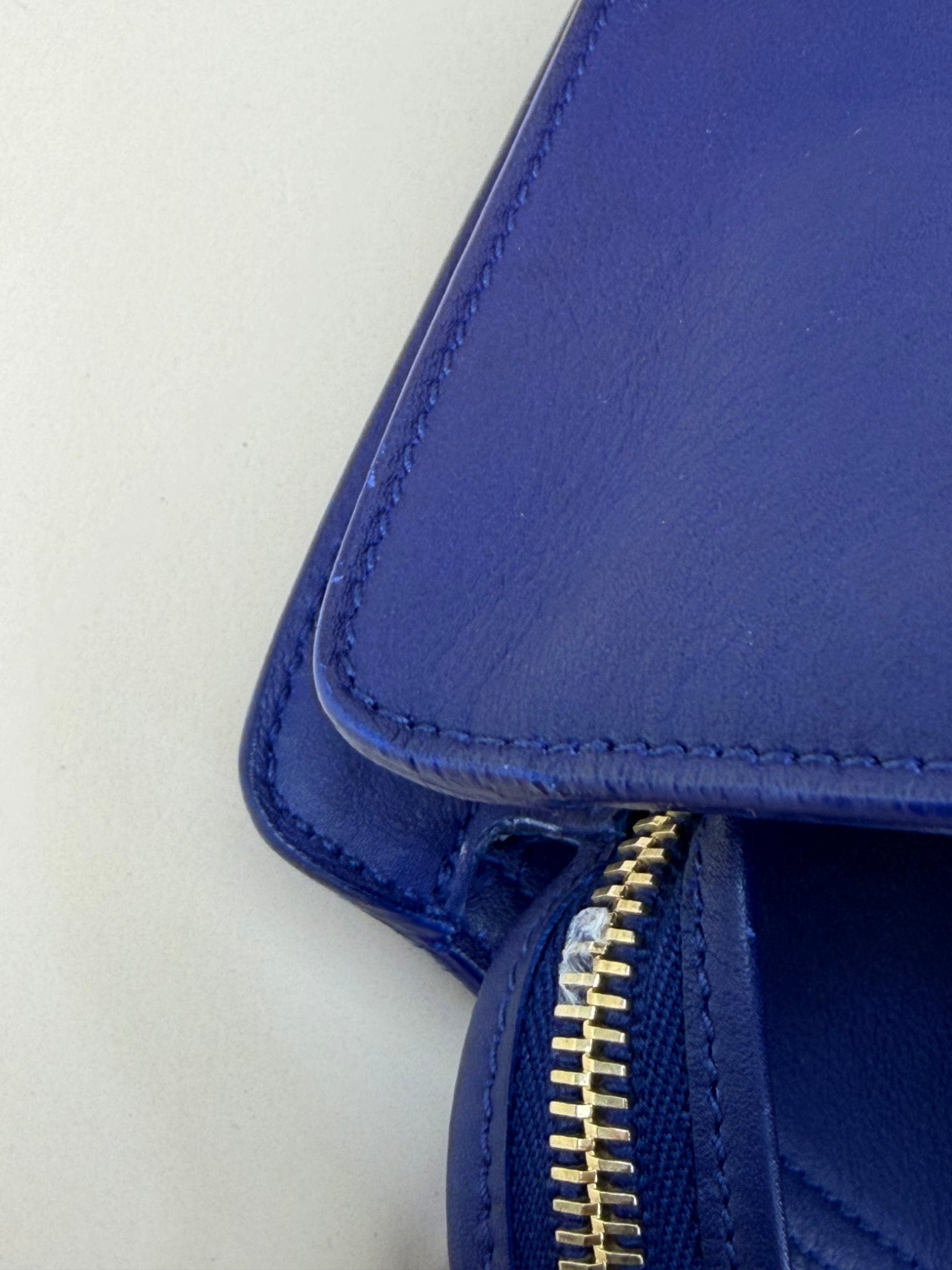 YSL blue Y Cabas meduim Tote Bag