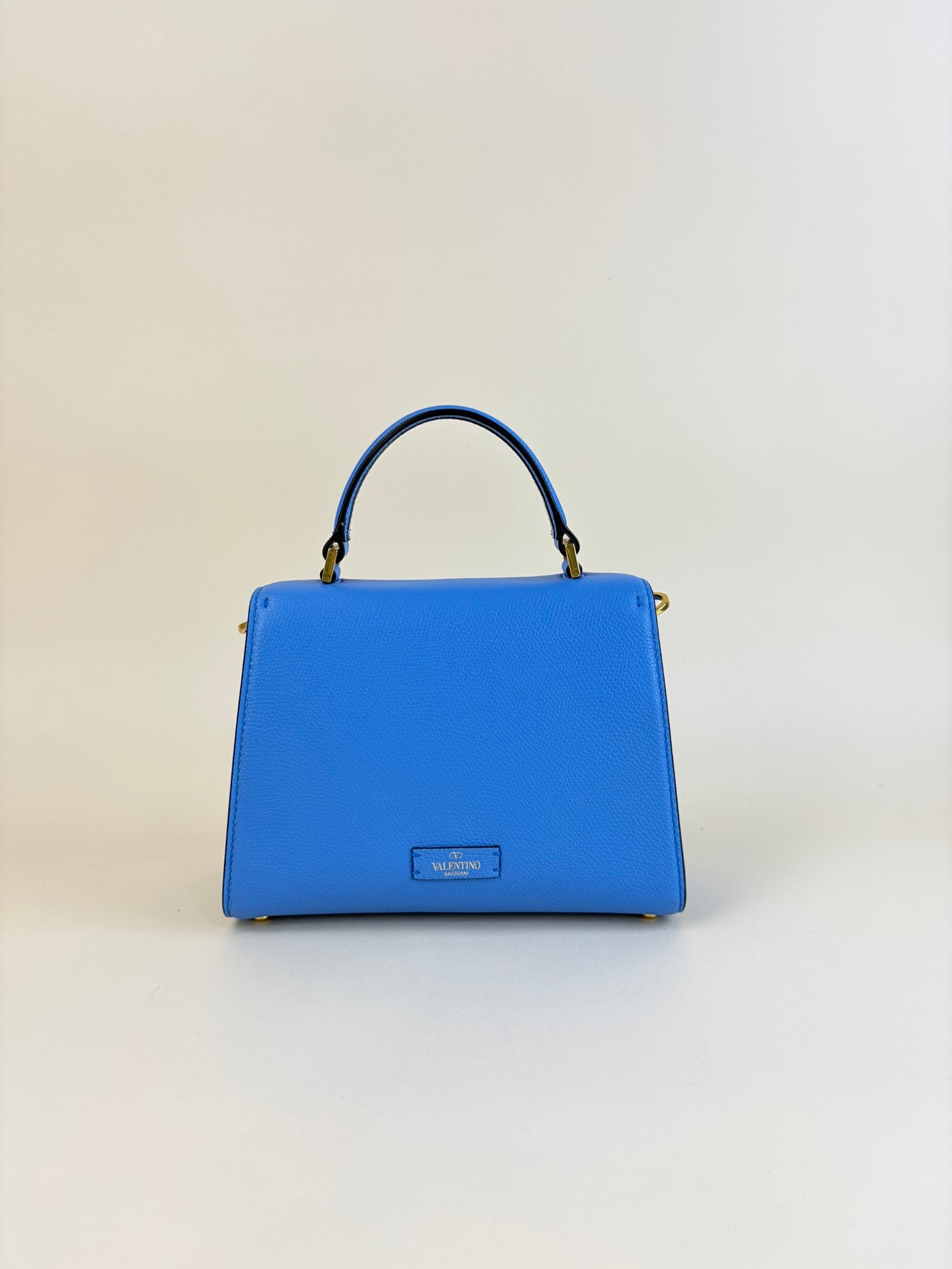 Valentino small blue vsling grainy calfskin handbag