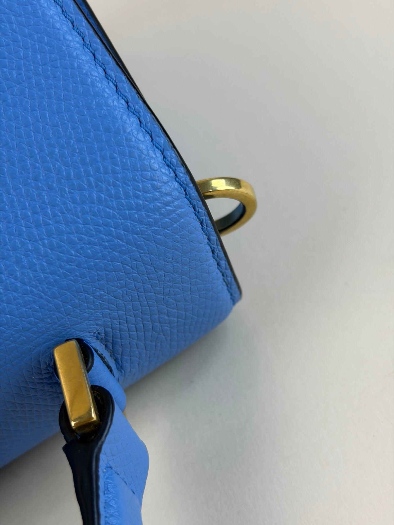 Valentino small blue vsling grainy calfskin handbag