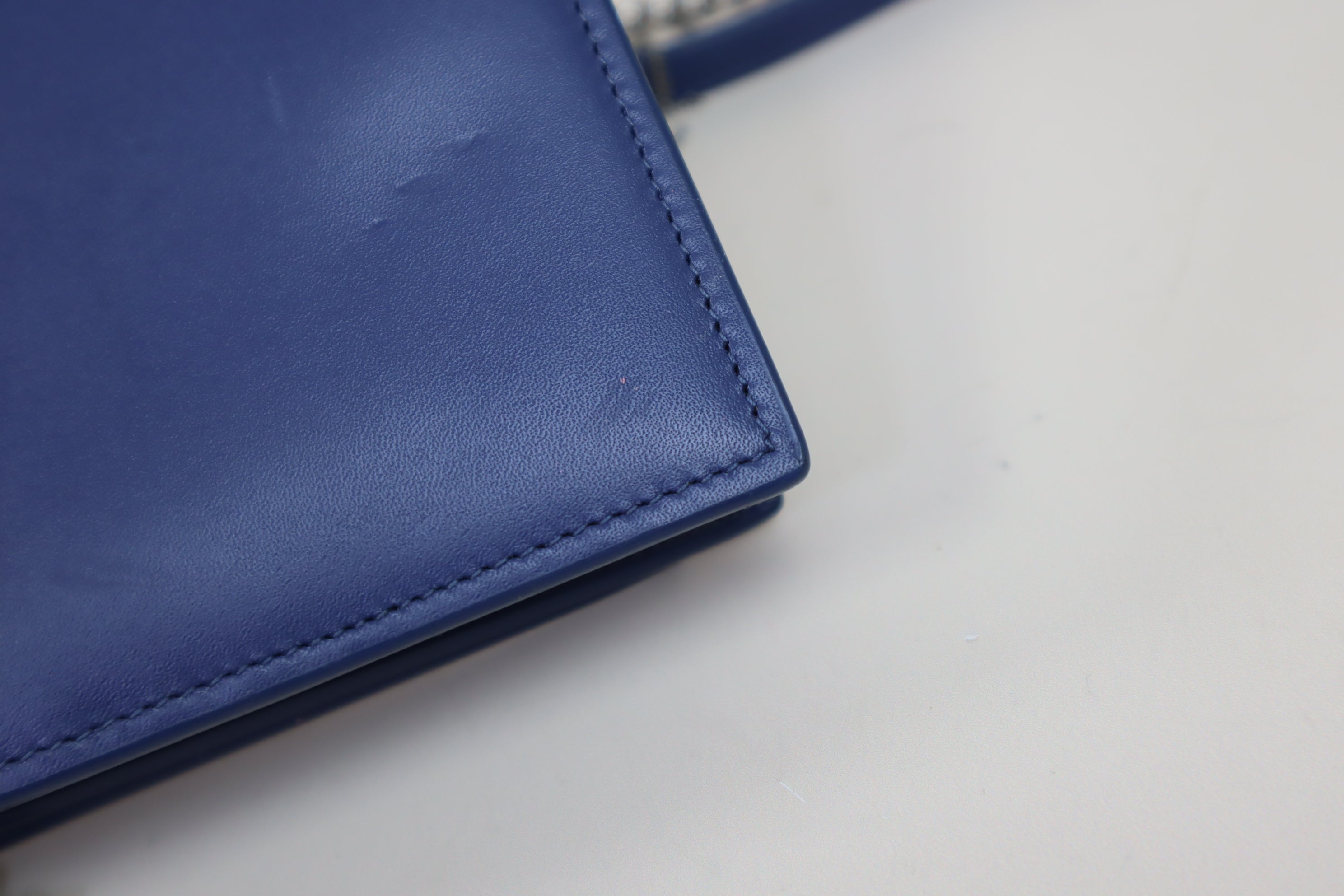 YSL Blue Kate Tassel Chain Wallet