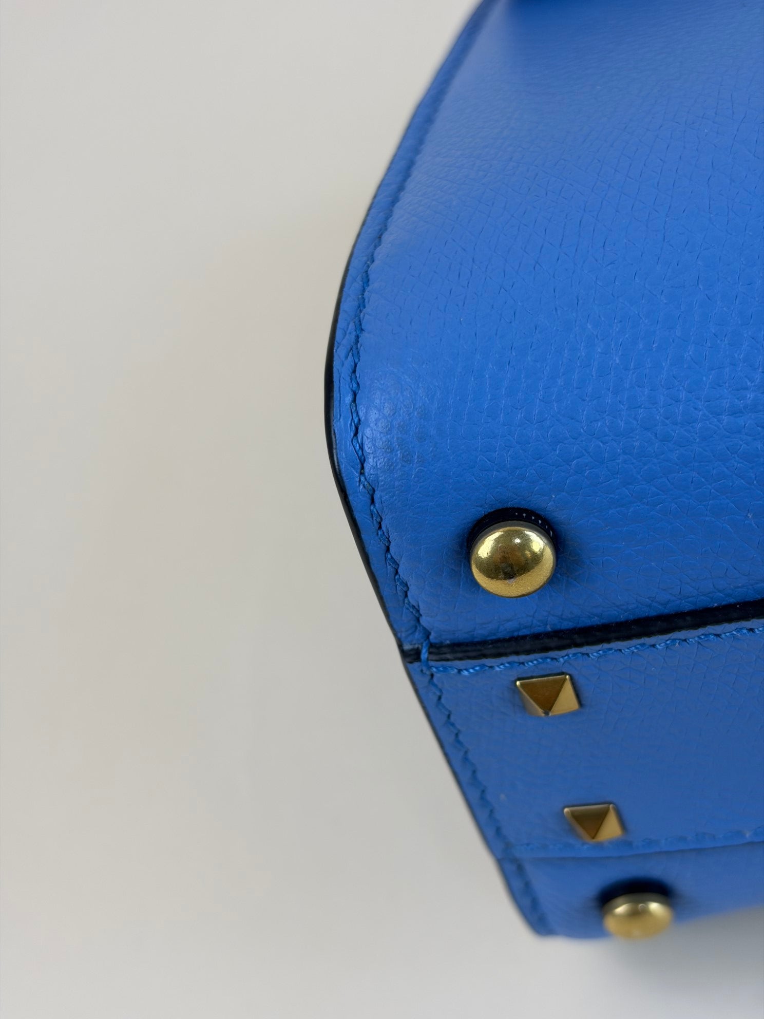 Valentino small blue vsling grainy calfskin handbag