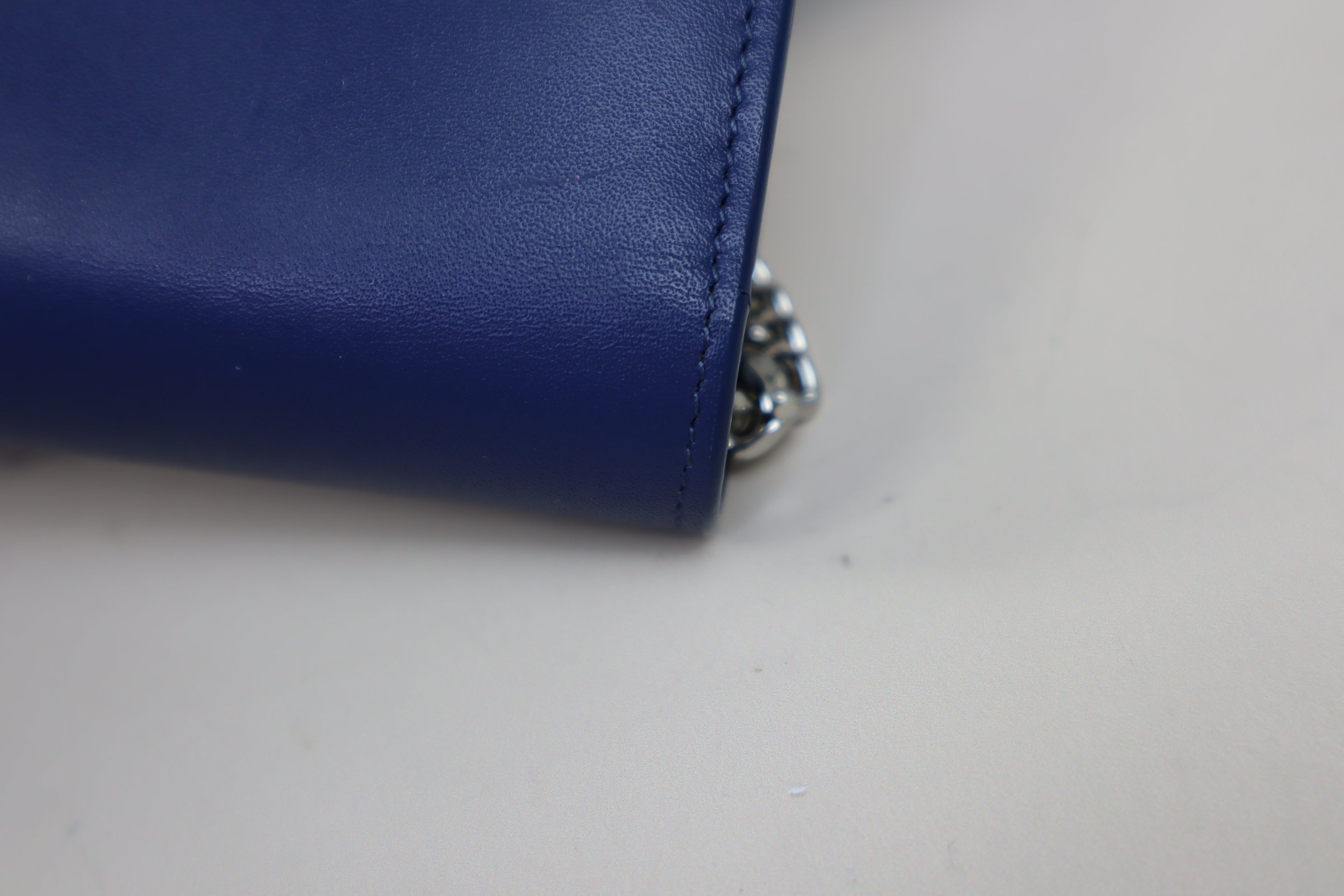 YSL Blue Kate Tassel Chain Wallet