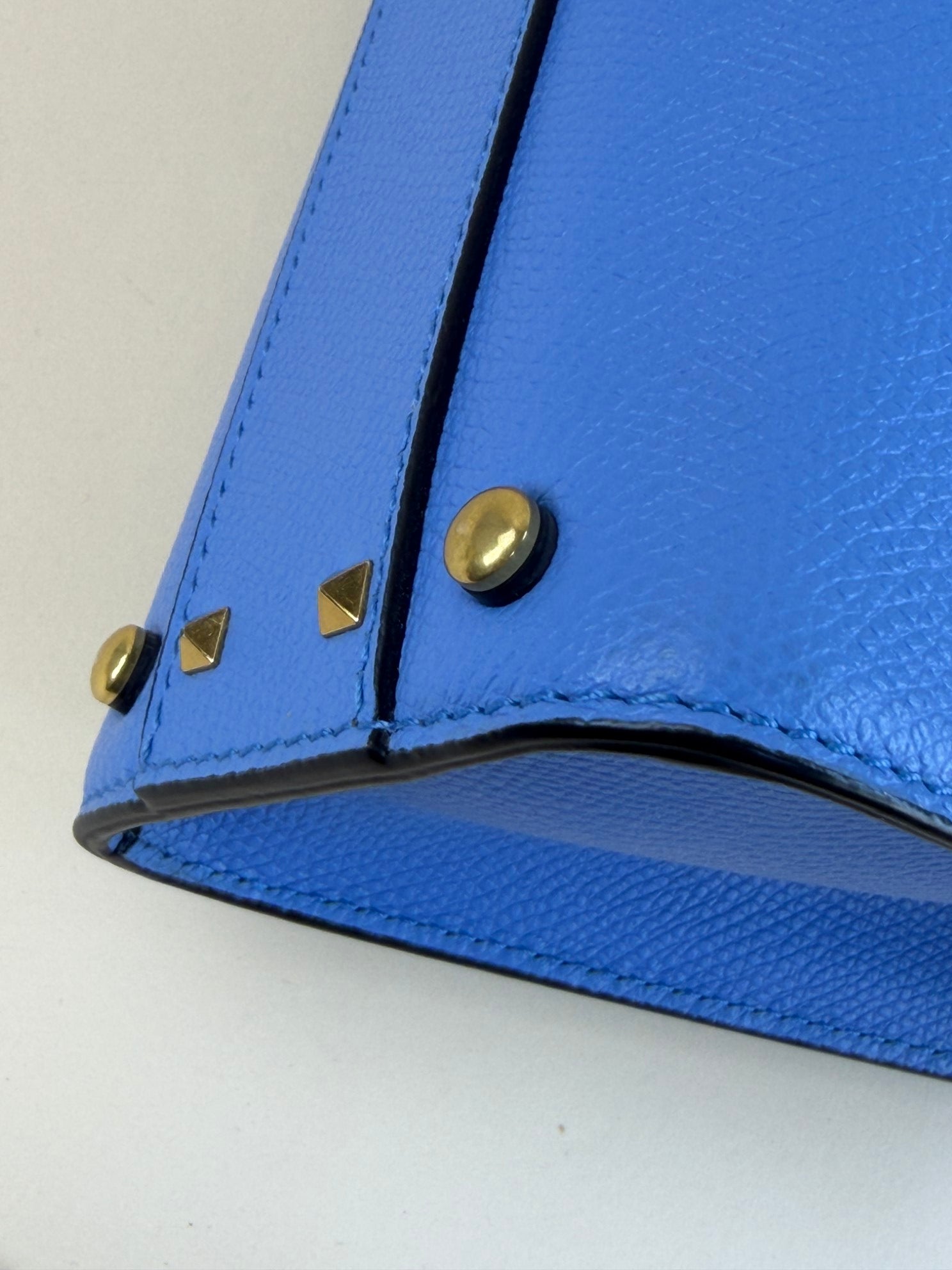 Valentino small blue vsling grainy calfskin handbag