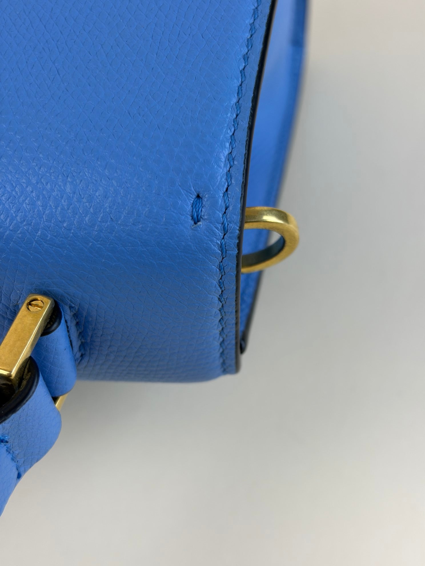 Valentino small blue vsling grainy calfskin handbag