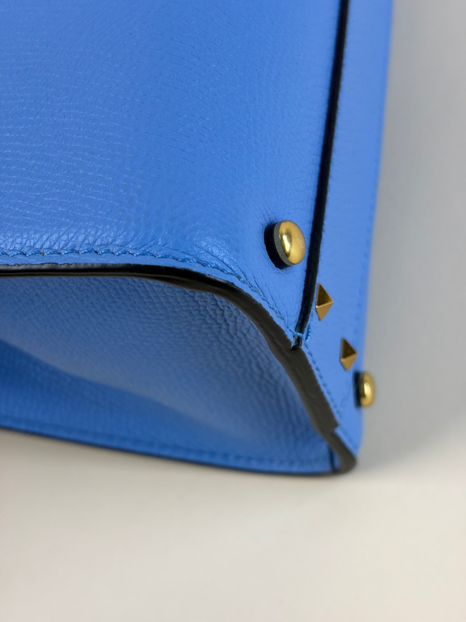 Valentino small blue vsling grainy calfskin handbag