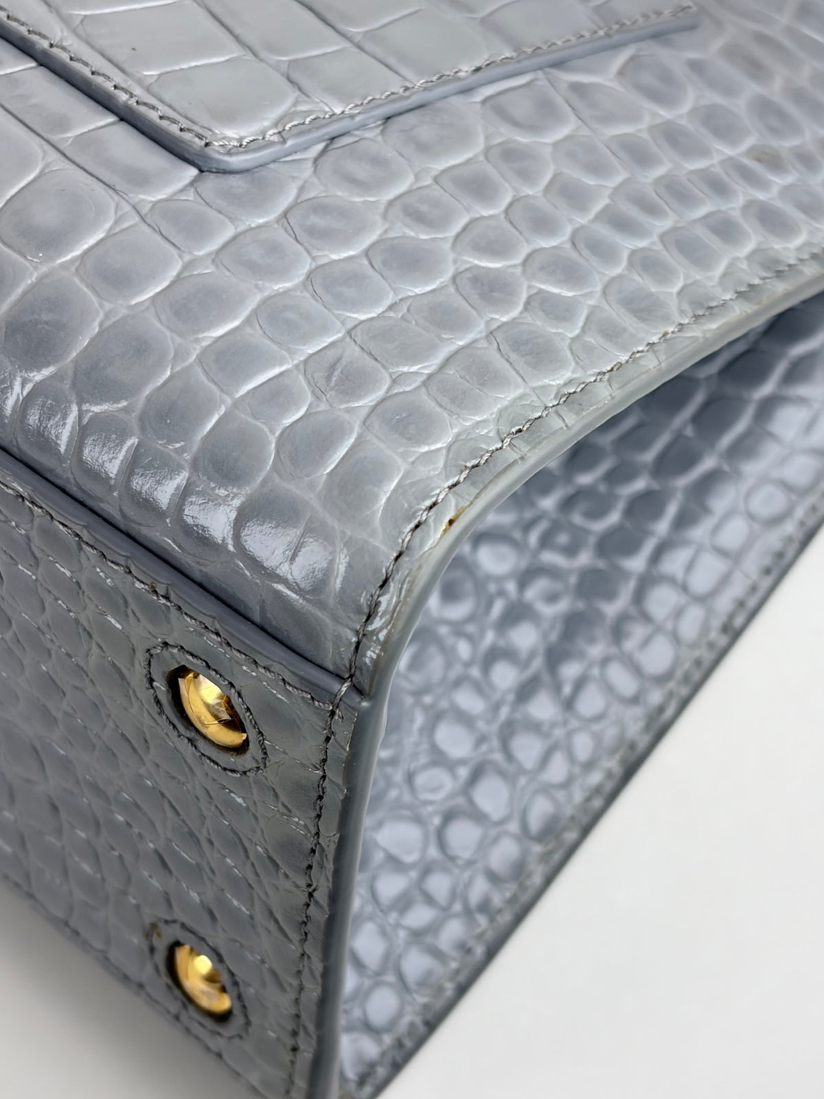 Burberry grey mini frances tote bag