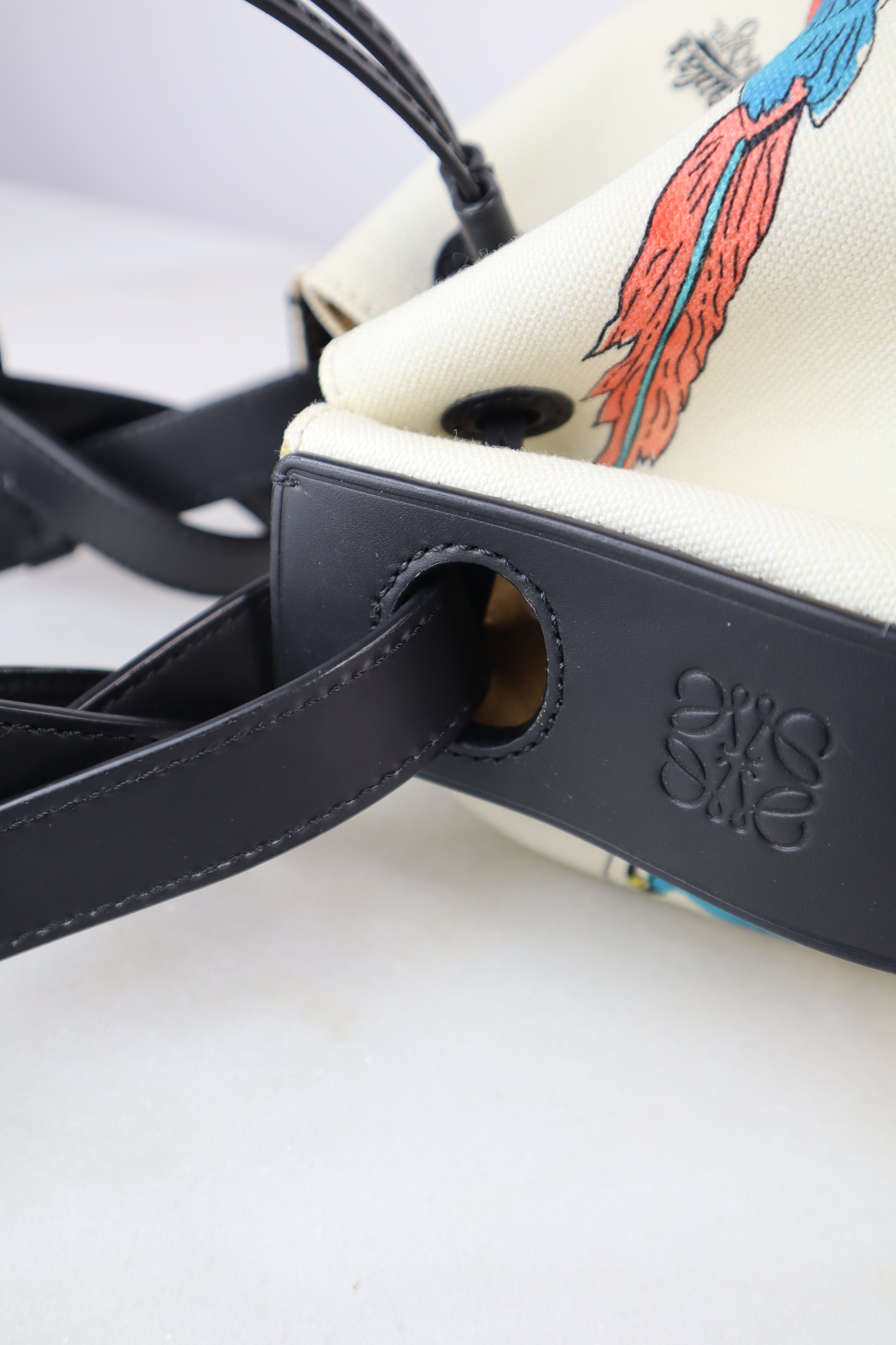 Loewe Bicolor Balloon Bucket Black/White Bucket Bag-handbag-Loewe-The Closet Egypt