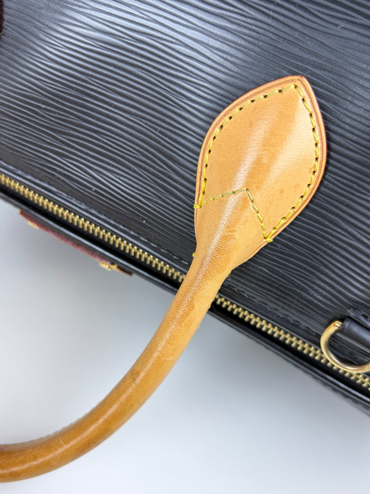 Louis Vuitton black epi leather doc speedy pm bag
