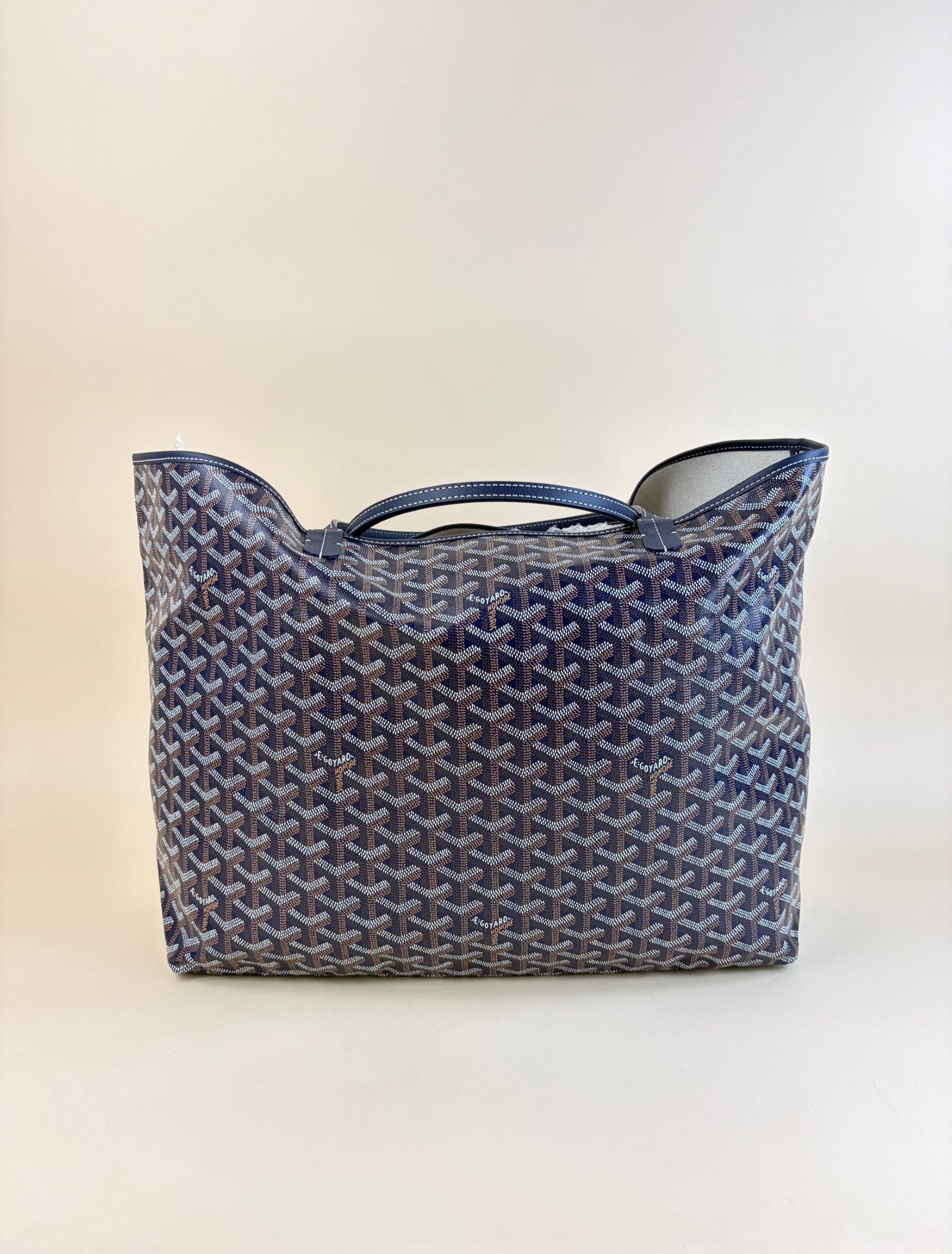Goyard gabardine Sairam navy blue with pouch