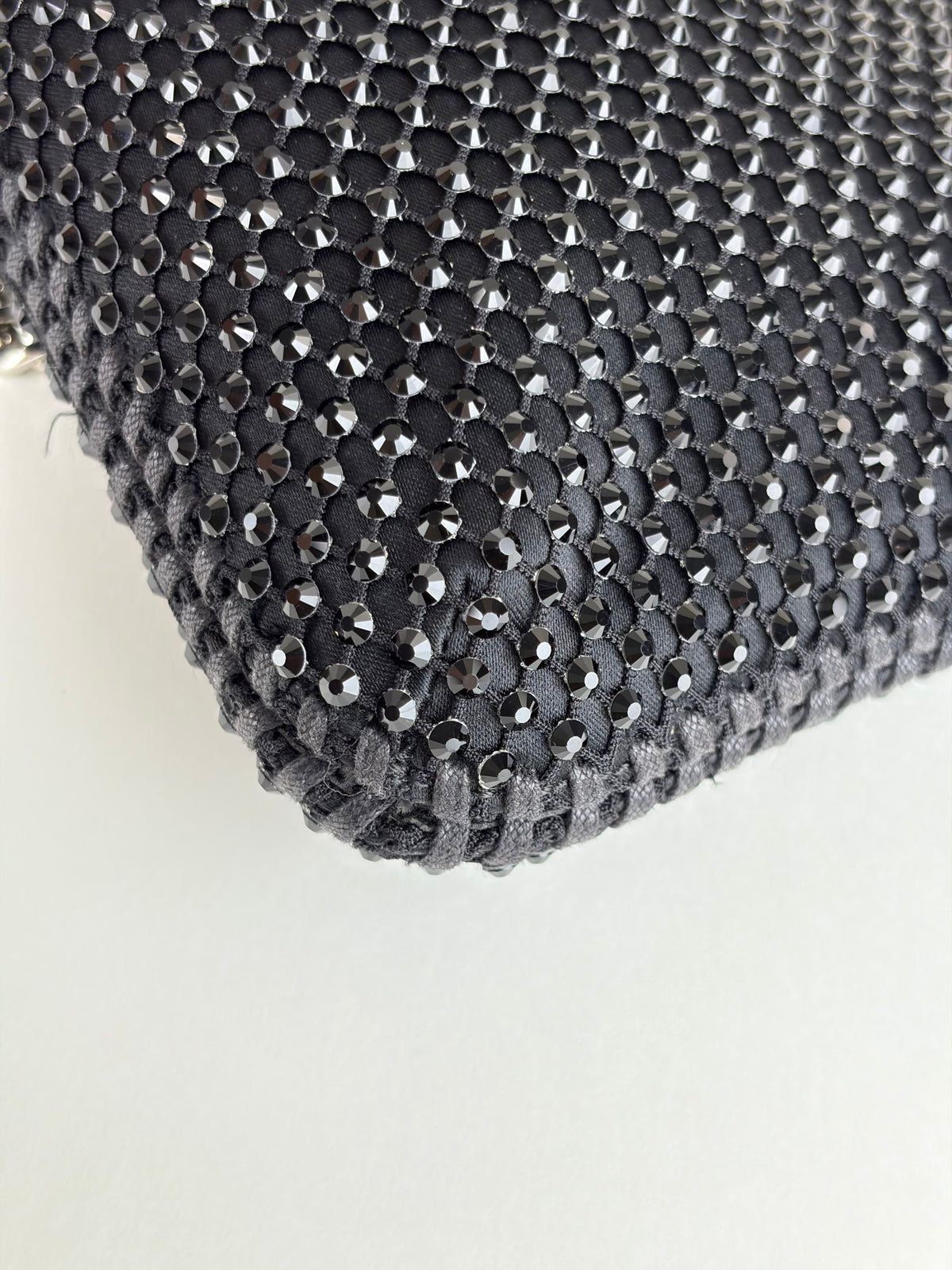 Stella McCartney black Falabella with crystals nano tote bag