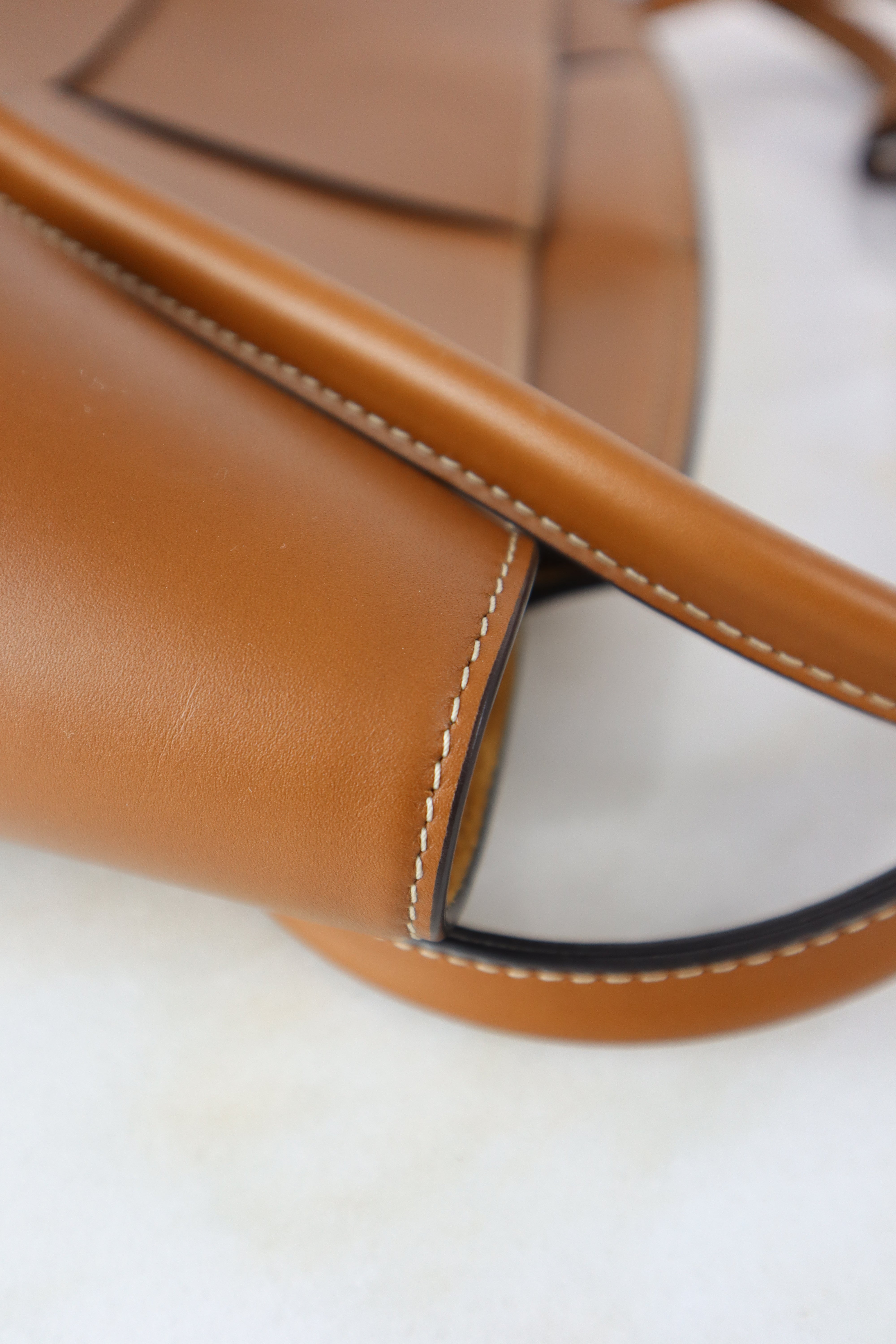 Bottega Veneta Camel Arco Medium Top Handle Bag