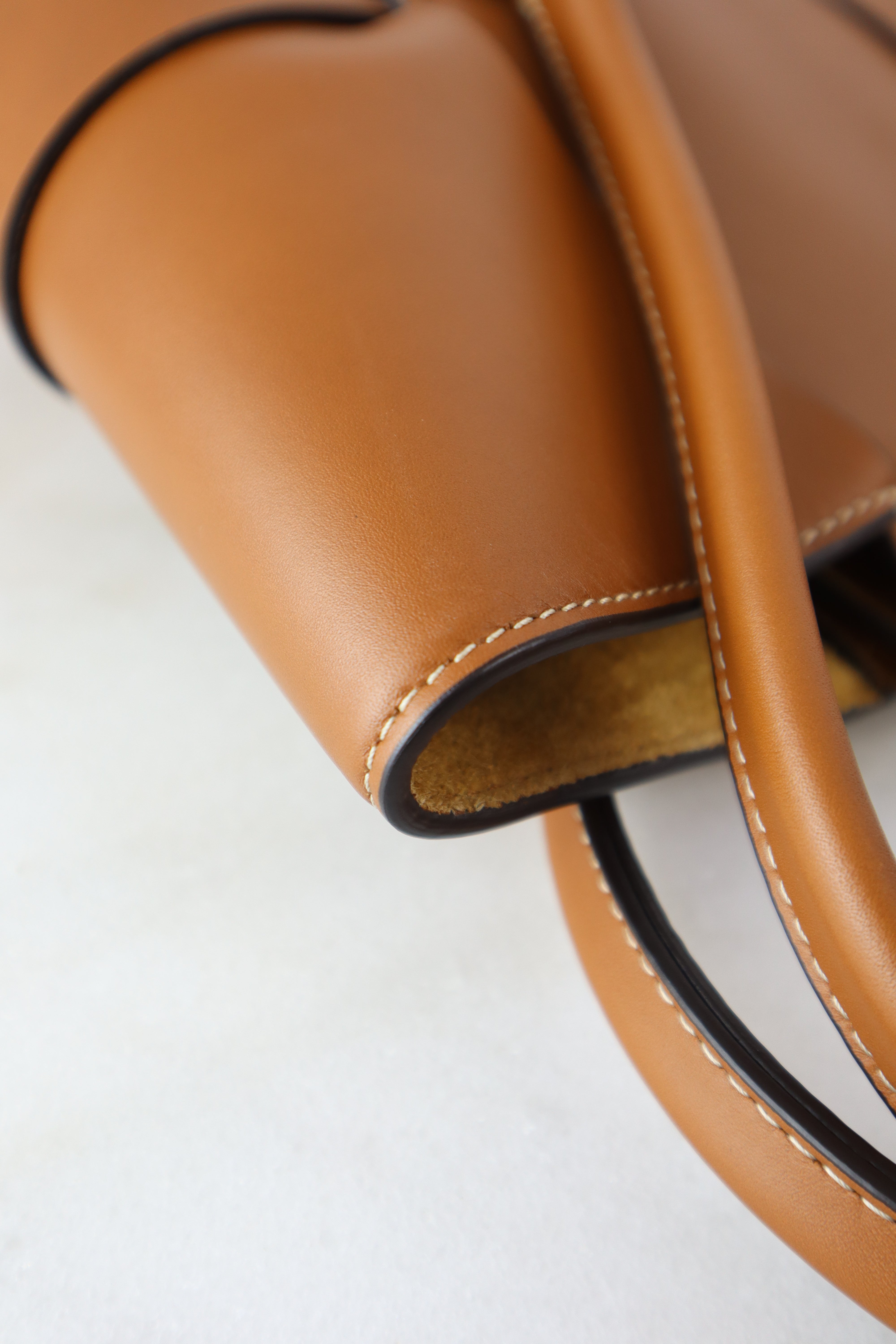Bottega Veneta Camel Arco Medium Top Handle Bag