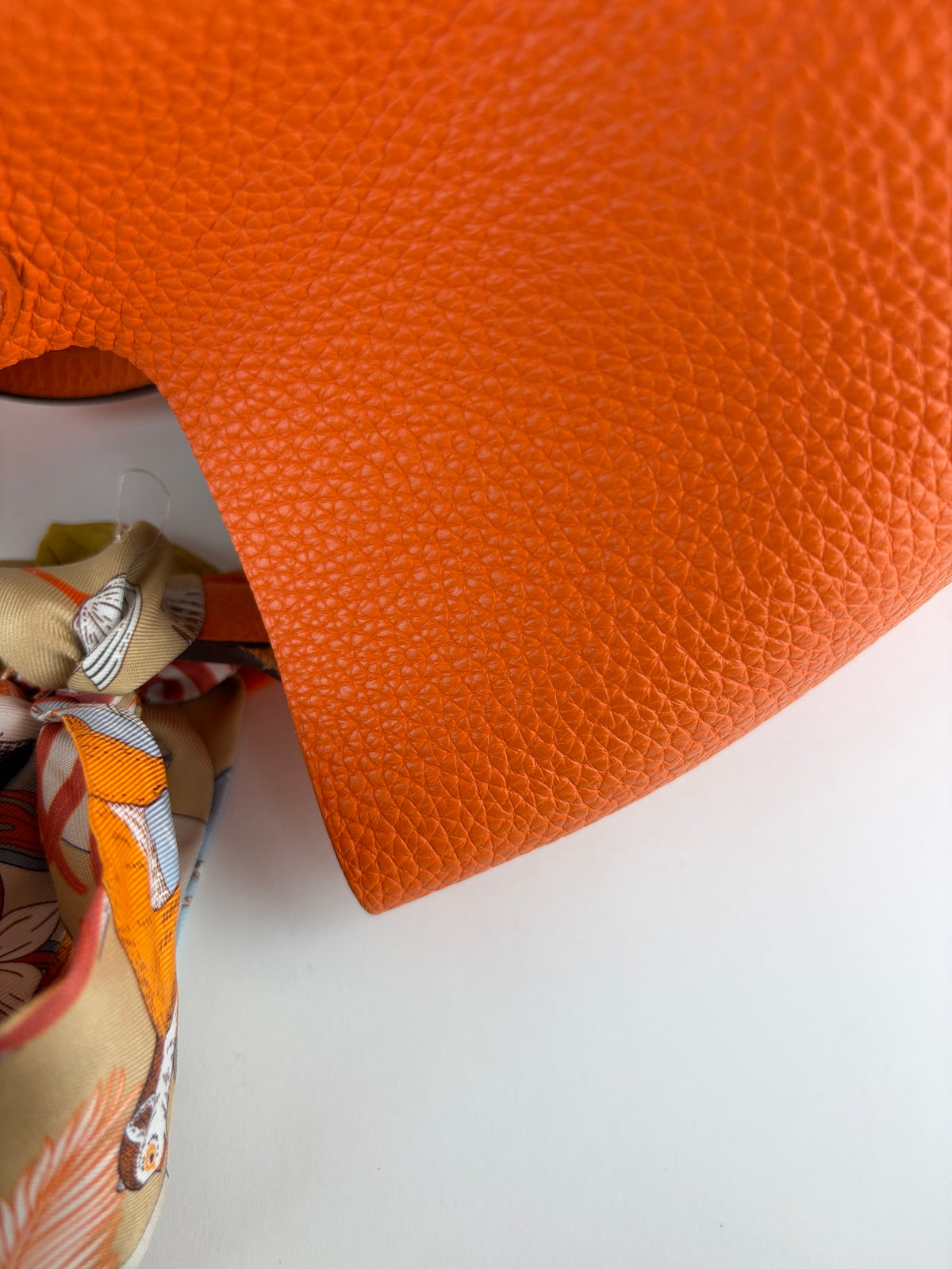 Hermes Orange minimum Picot in Lock 22 taurillon Clemence bag