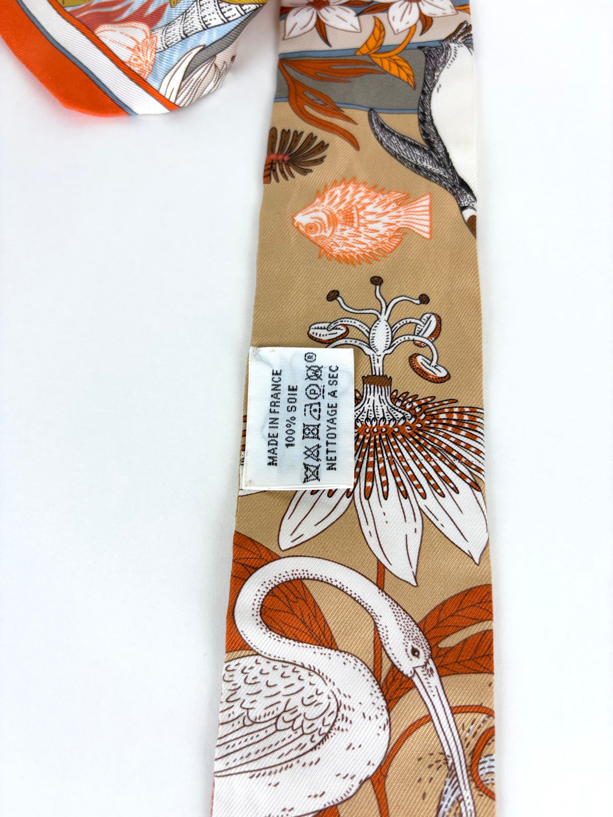 Hermes Orange minimum Picot in Lock 22 taurillon Clemence bag