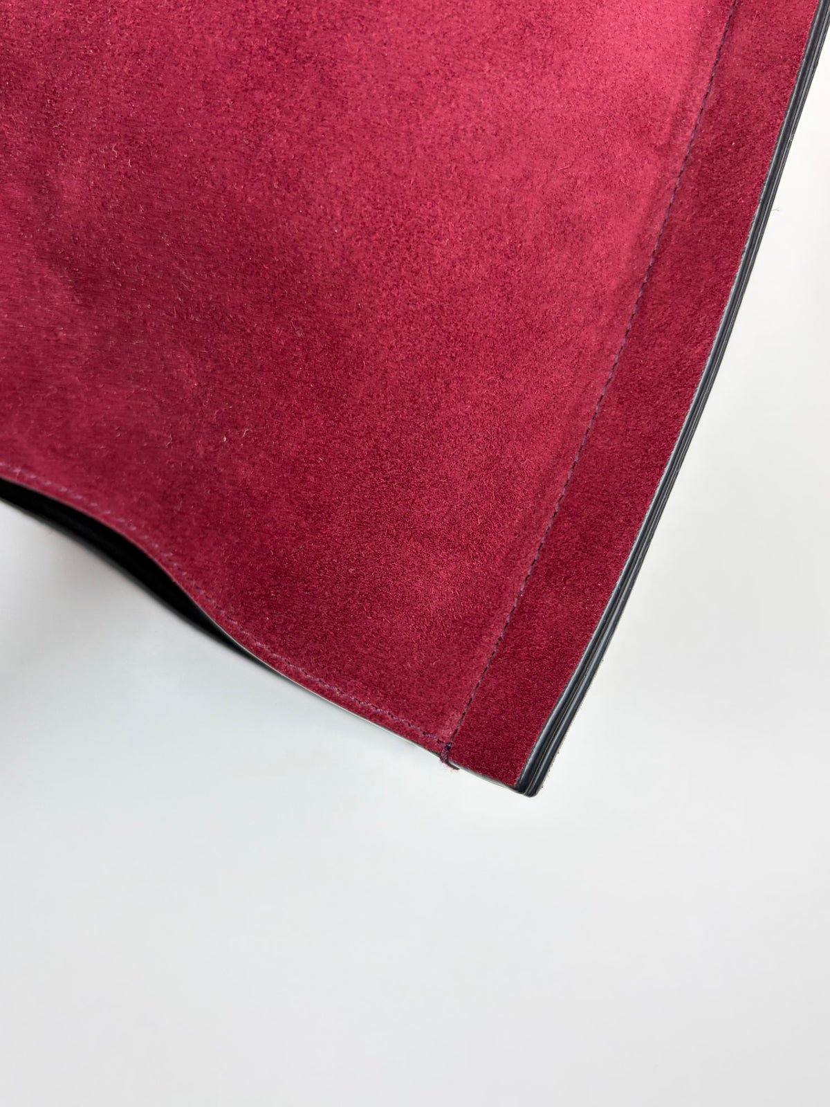 Dior Burgandy suede diorissimo large tote bag