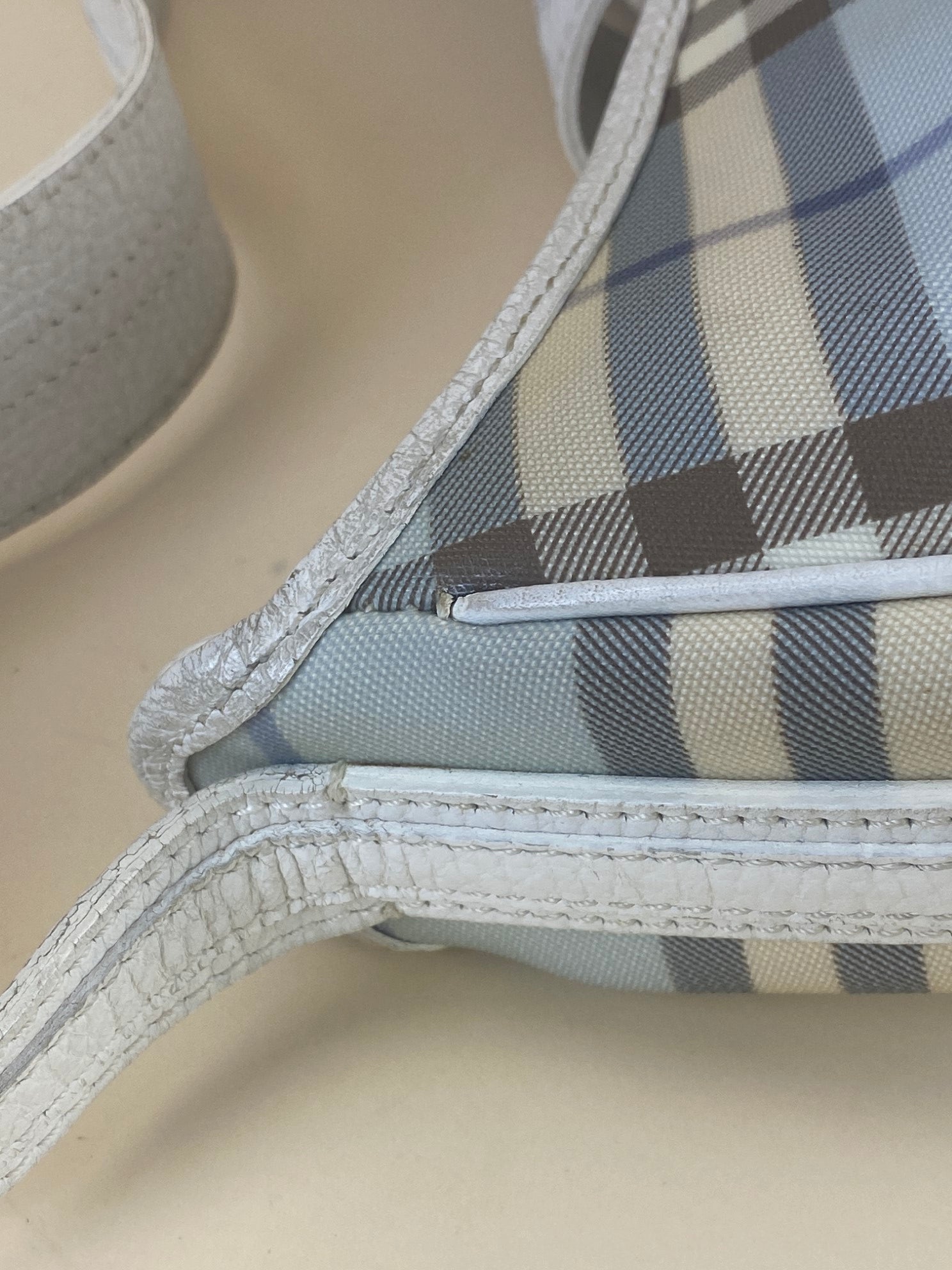 Burberry Bicolor Nova Check Tote Bag