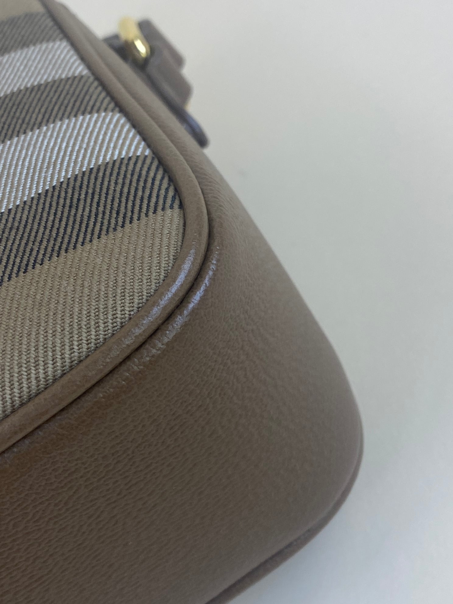 Burberry Earth House Check Medium Camera Bag