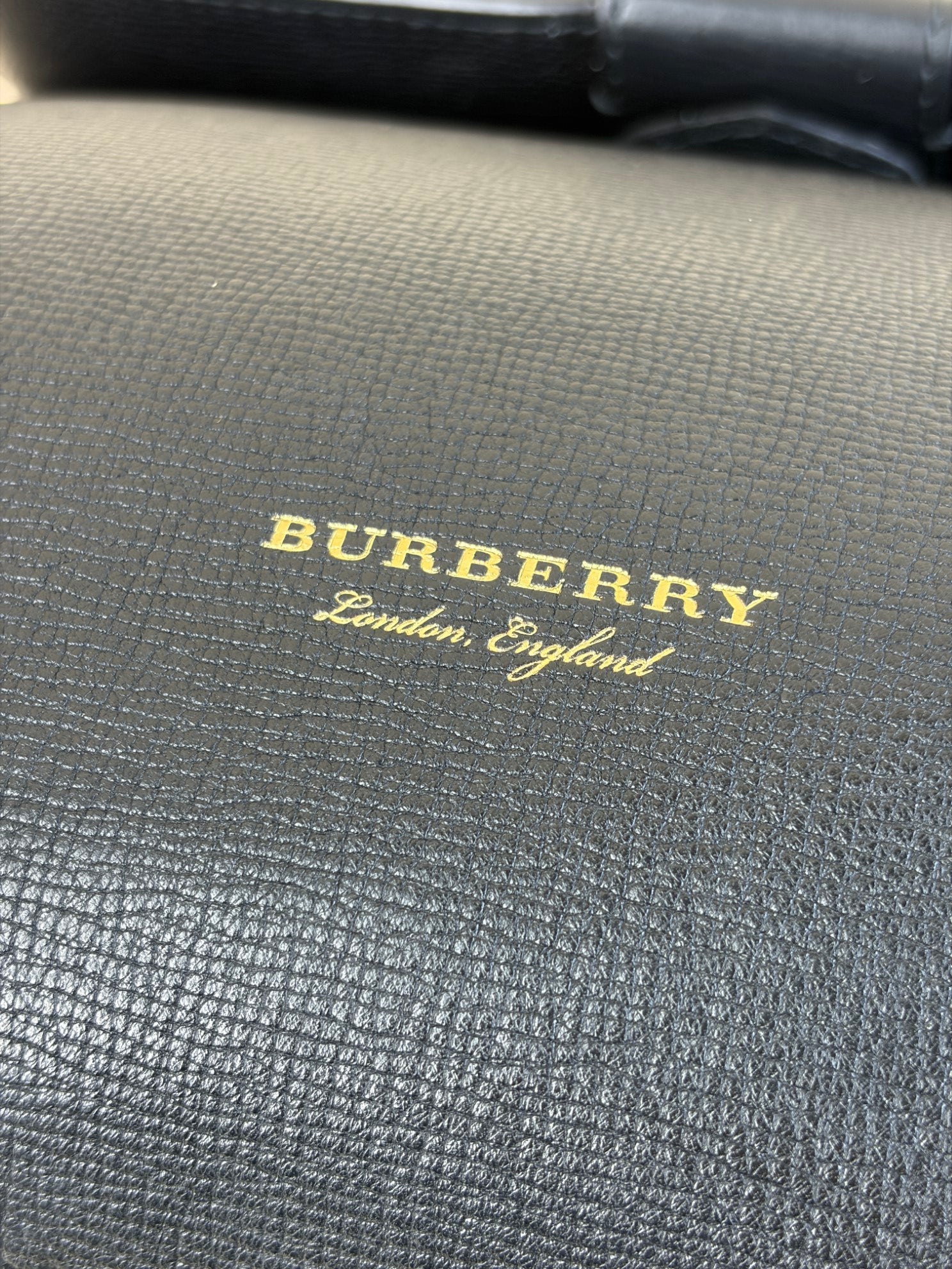 Burberry black Derby House Check Camberley Medium Satchel Bag