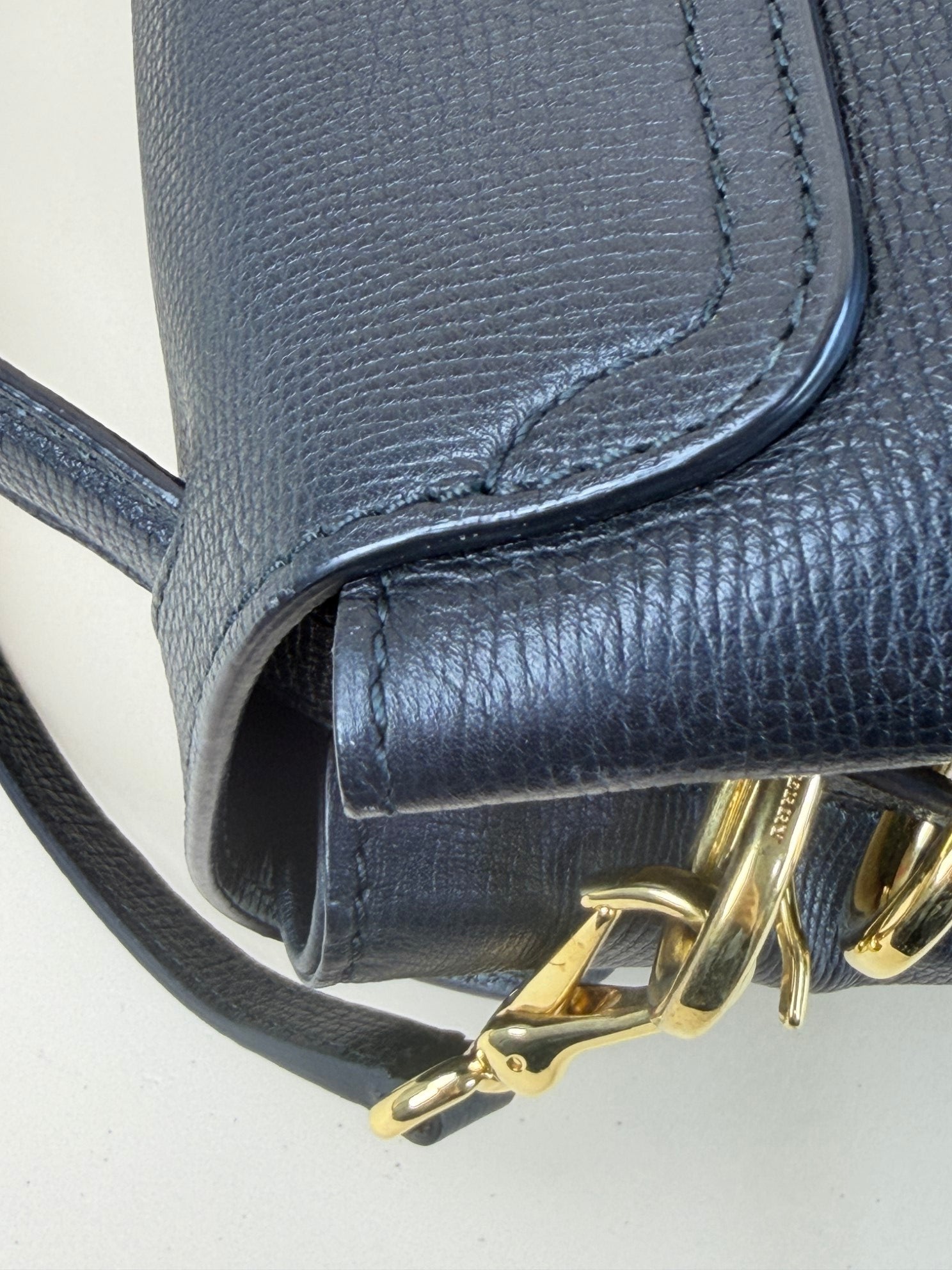 Burberry black Derby House Check Camberley Medium Satchel Bag